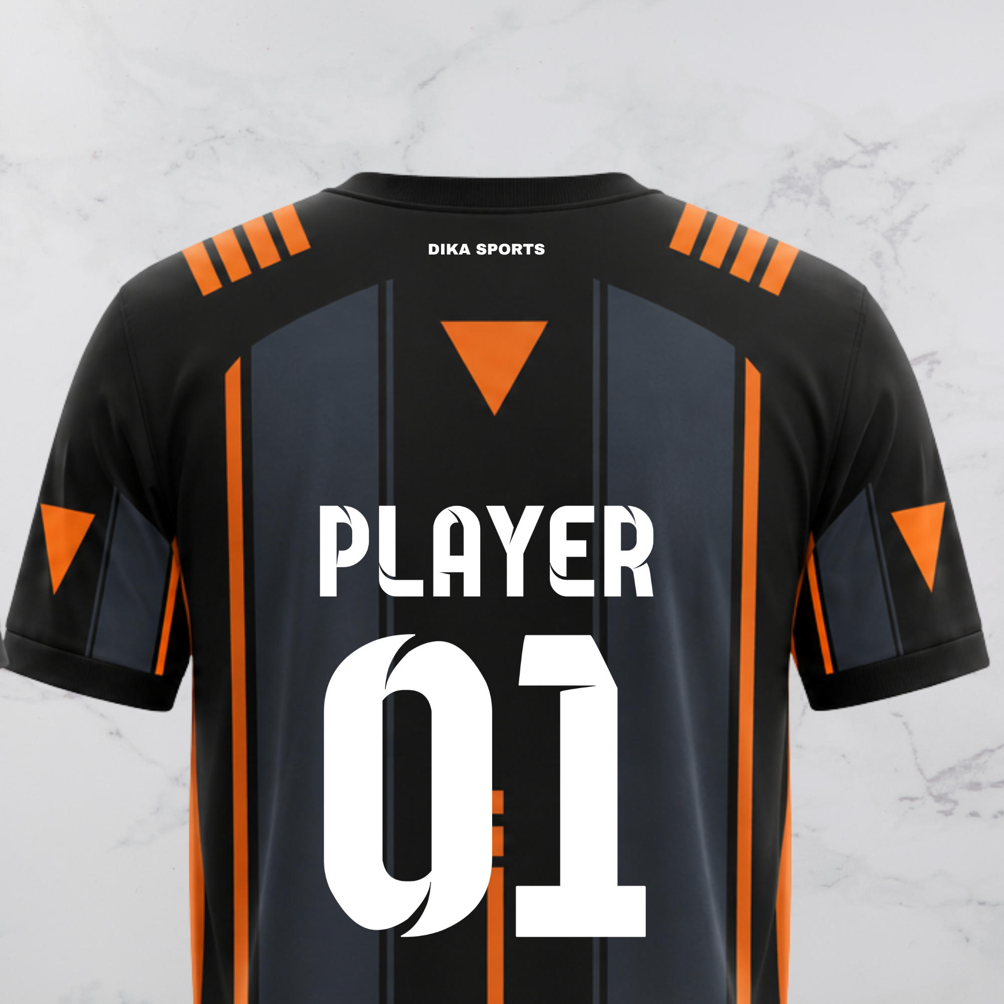 DIKA SPORTS Custom Team Cricket Jersey | Round Neck Personalized Cricket T-Shirt | Quick Dry Breathable Sports Wear
