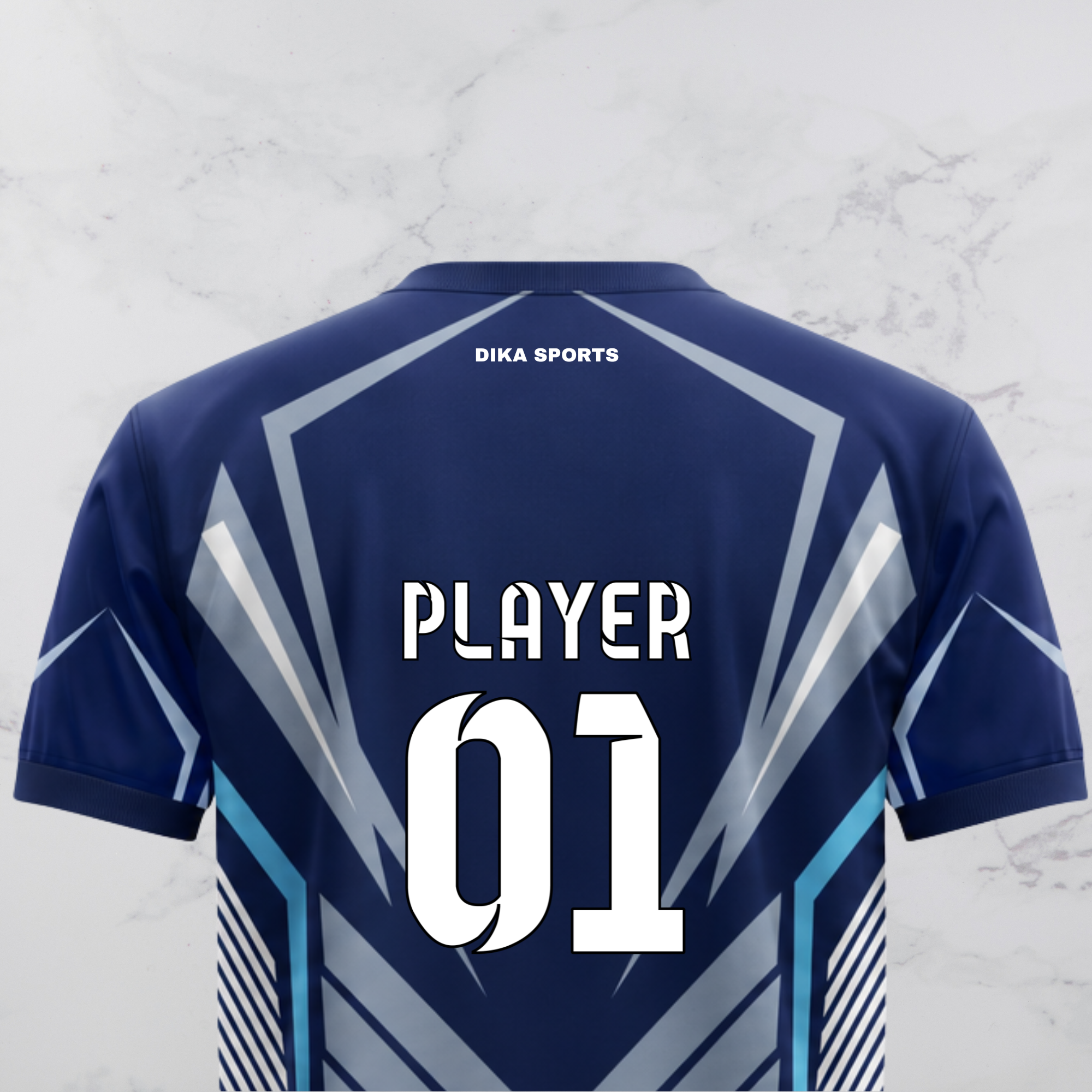 Dika Sports Custom Cricket Dress | Round Neck Sports Jersey with Name, Number & Team Design