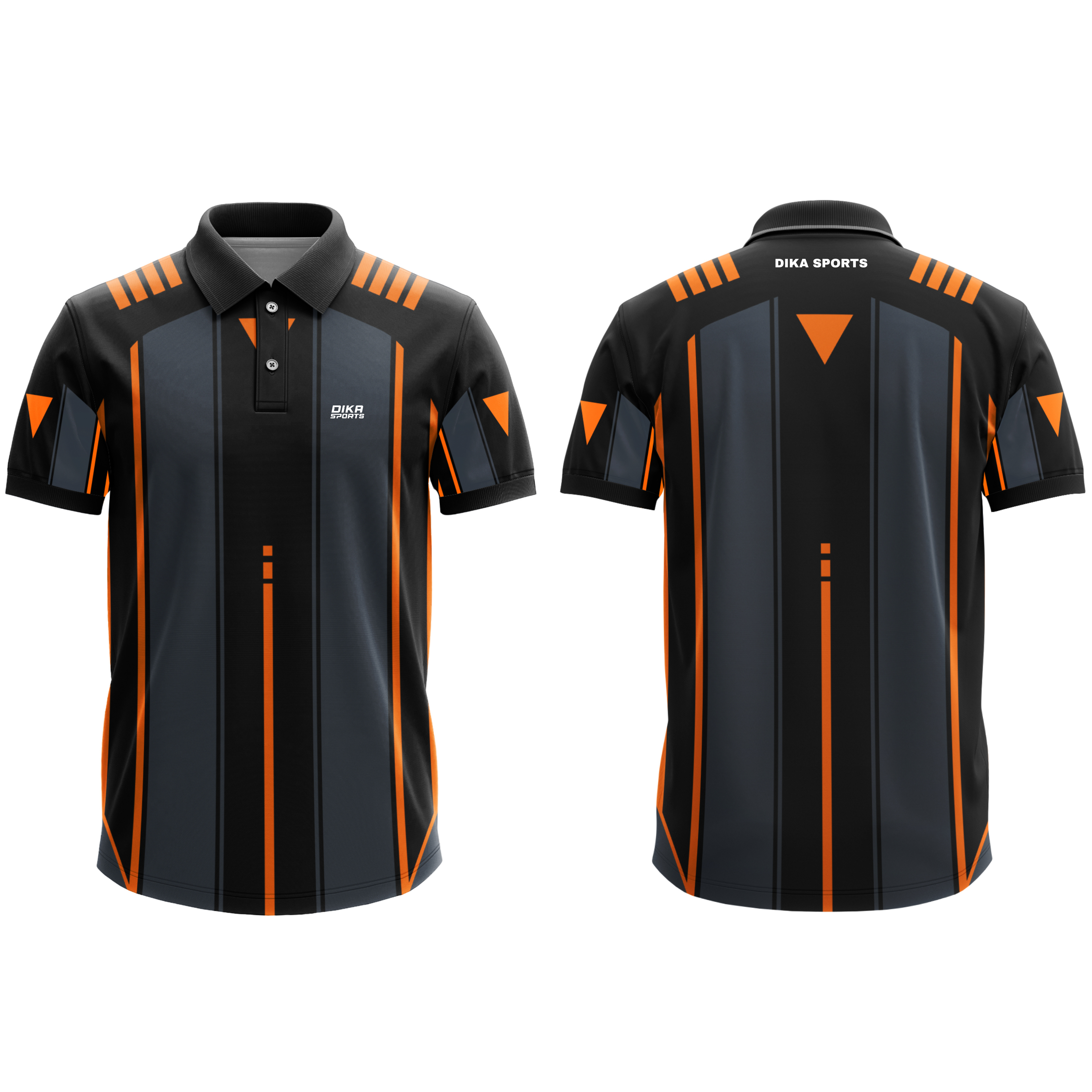 DIKA SPORTS Cricket T-Shirt with Collar, Moisture Wicking Quick-Dry Cricket Jersey for Adults and Daily Practice