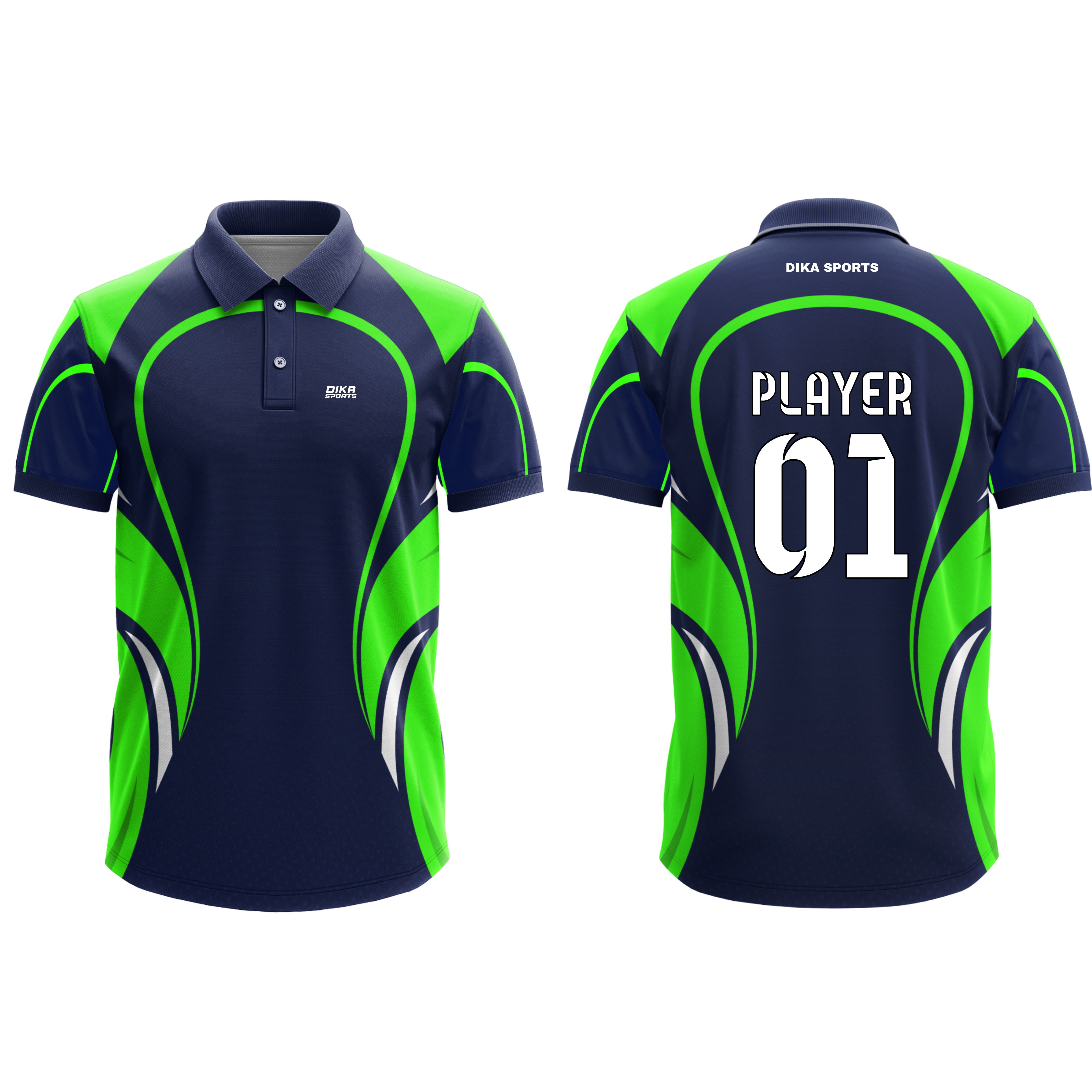 DIKA SPORTS Cricket Jersey for Kids & Adults | Custom Team Cricket Jersey Online
