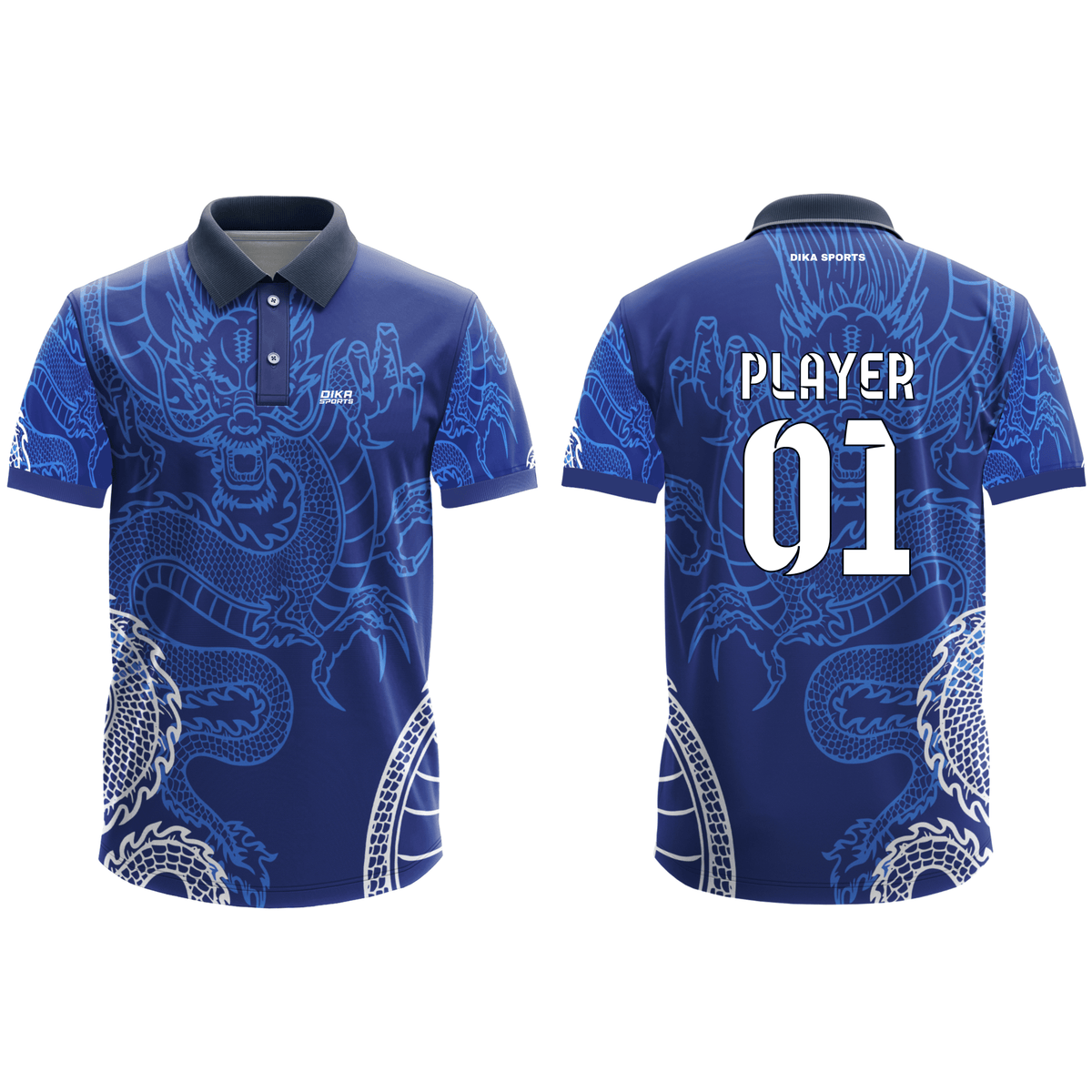 Dika Sports Good Quality Custom Cricket Jersey for Men with Performance Sports Fabric