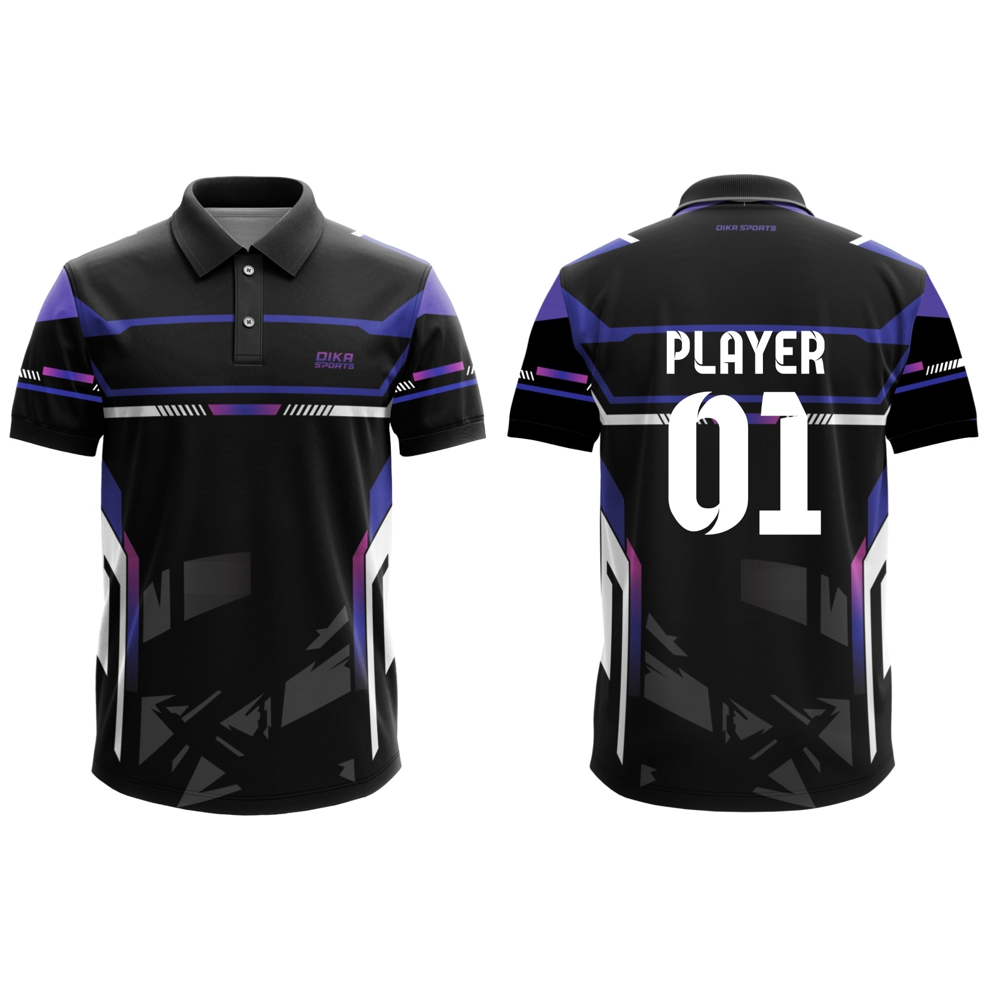Dika Sports t shirt sports for men Cricket jersey breathable printed shirts for men full sleeves
