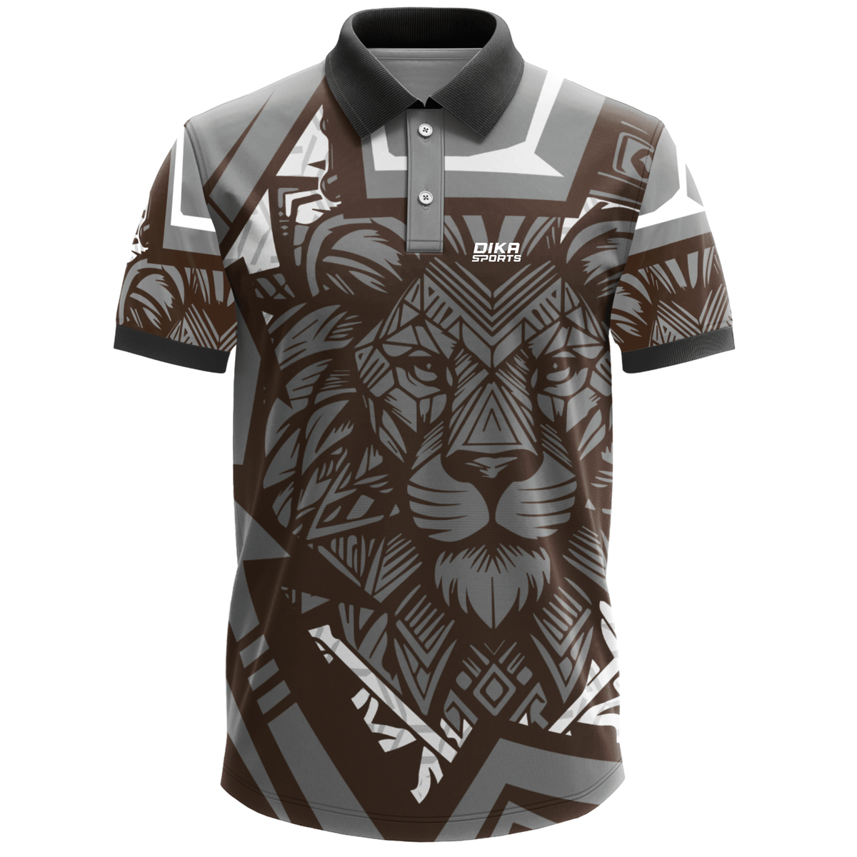 DIKA SPORTS Breathable Collar Neck Cricket Sports T-Shirt – Non Custom Jersey for Active Players and Athletes