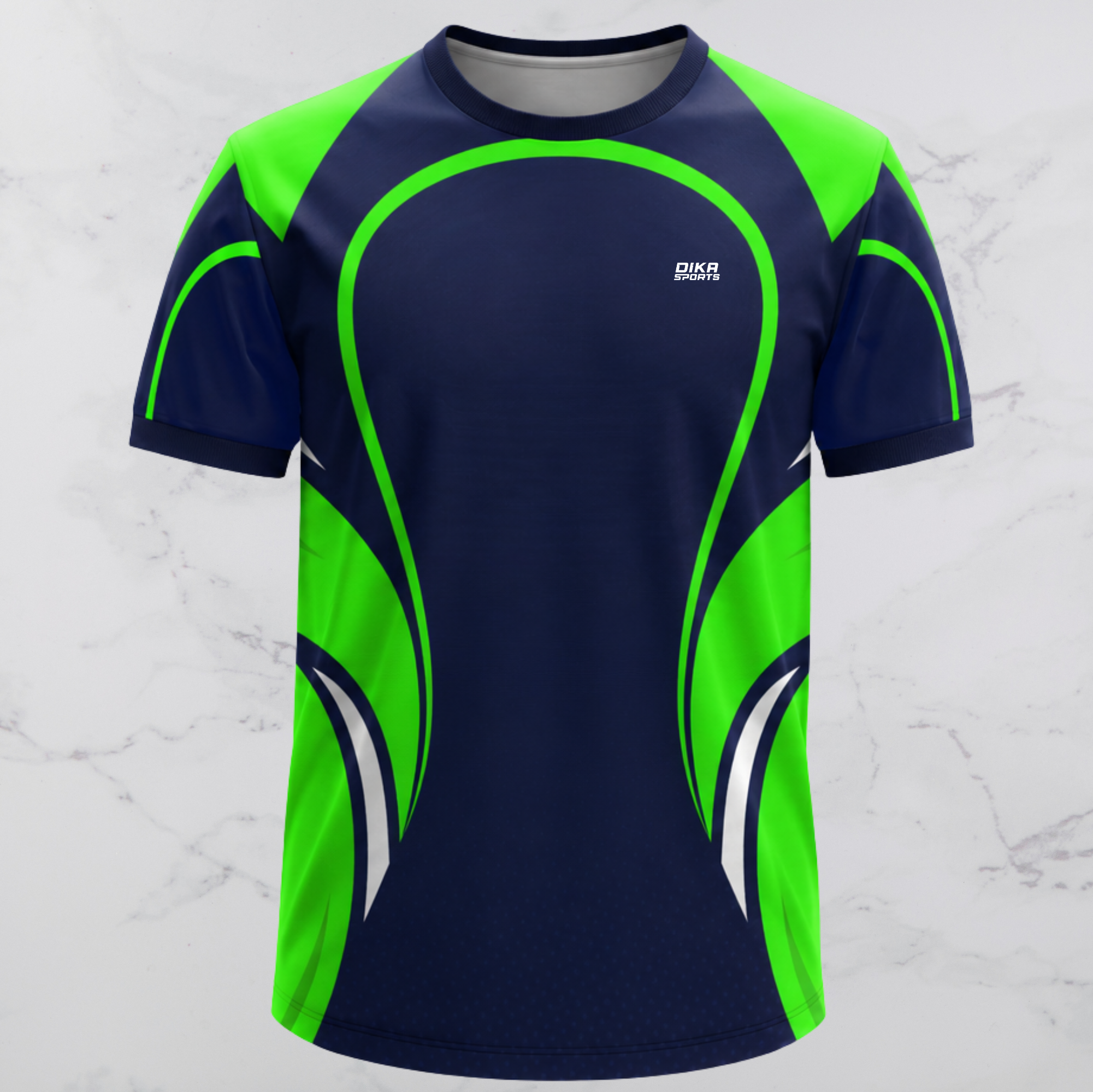 DIKA SPORTS Sports T-Shirt for Men Round Neck Cricket Jersey | Cricket Dress | Men's Sports T-Shirt | Breathable Jersey