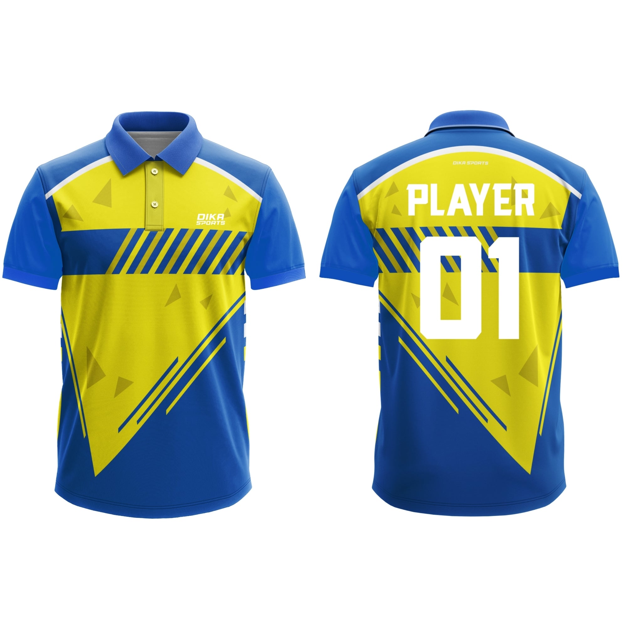 Dika Sports Personalized Cricket Jersey  Custom Jersey with Name for Men & Kids