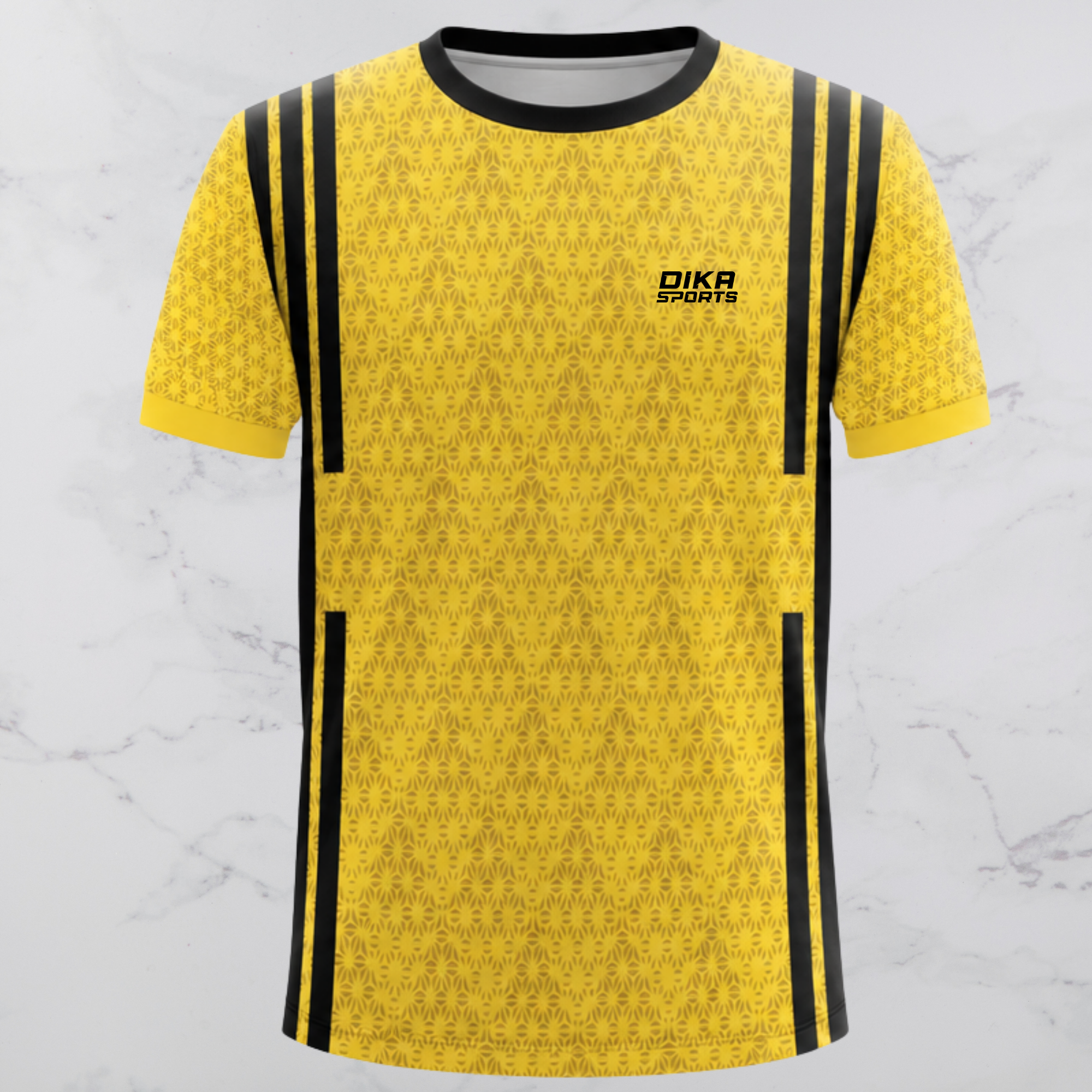 Dika Sports Breathable Cricket Jersey for Men Round Neck Sports T-Shirt with Quick Dry
