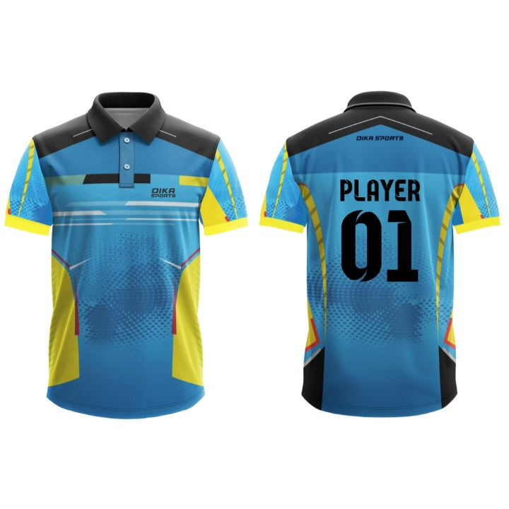 DIKA SPORTS Cricket Jersey Large Size Personalized Team Cricket Jersey for Men