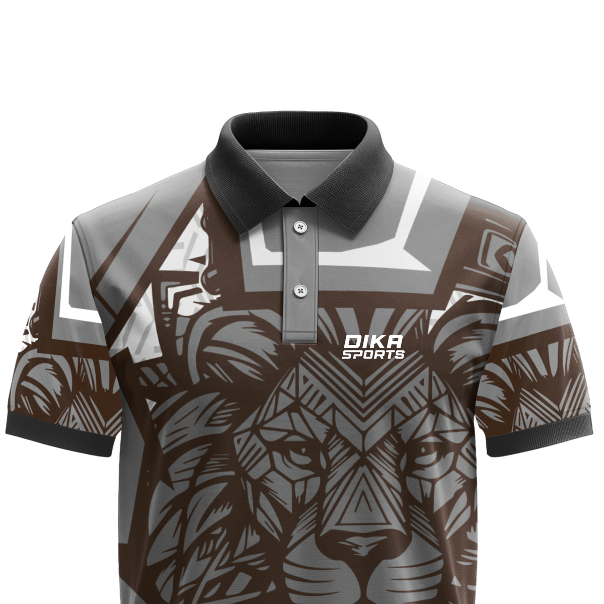 DIKA SPORTS Breathable Collar Neck Cricket Sports T-Shirt – Non Custom Jersey for Active Players and Athletes
