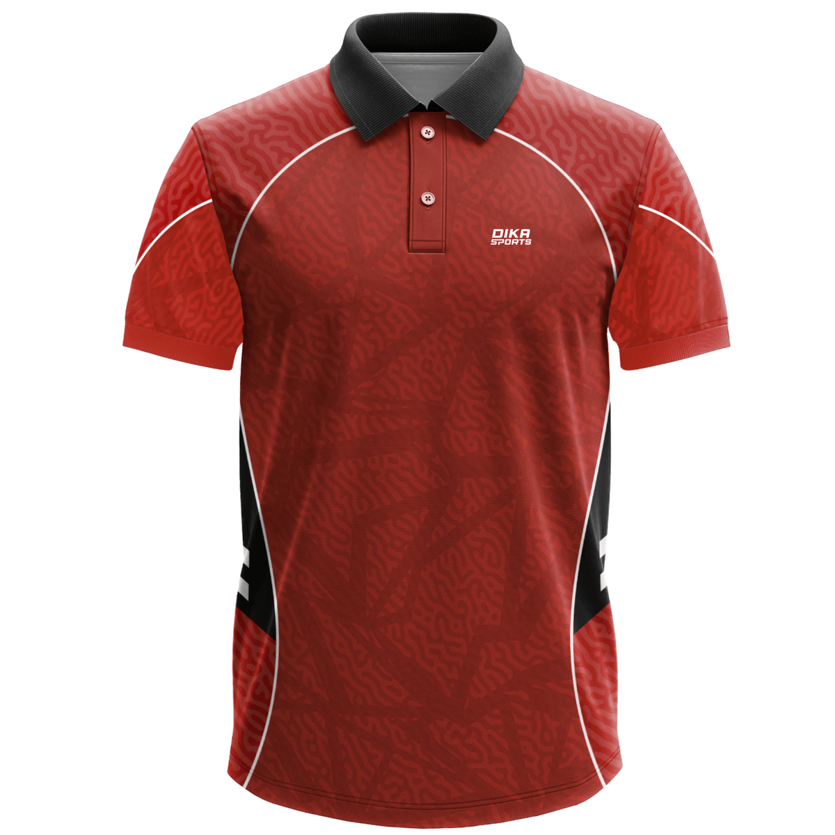 Dika Sports Customized Jersey Online | Collar Neck Cricket Jersey with Name | Custom Name and Logo Jersey | Men's Cricket T-Shirt