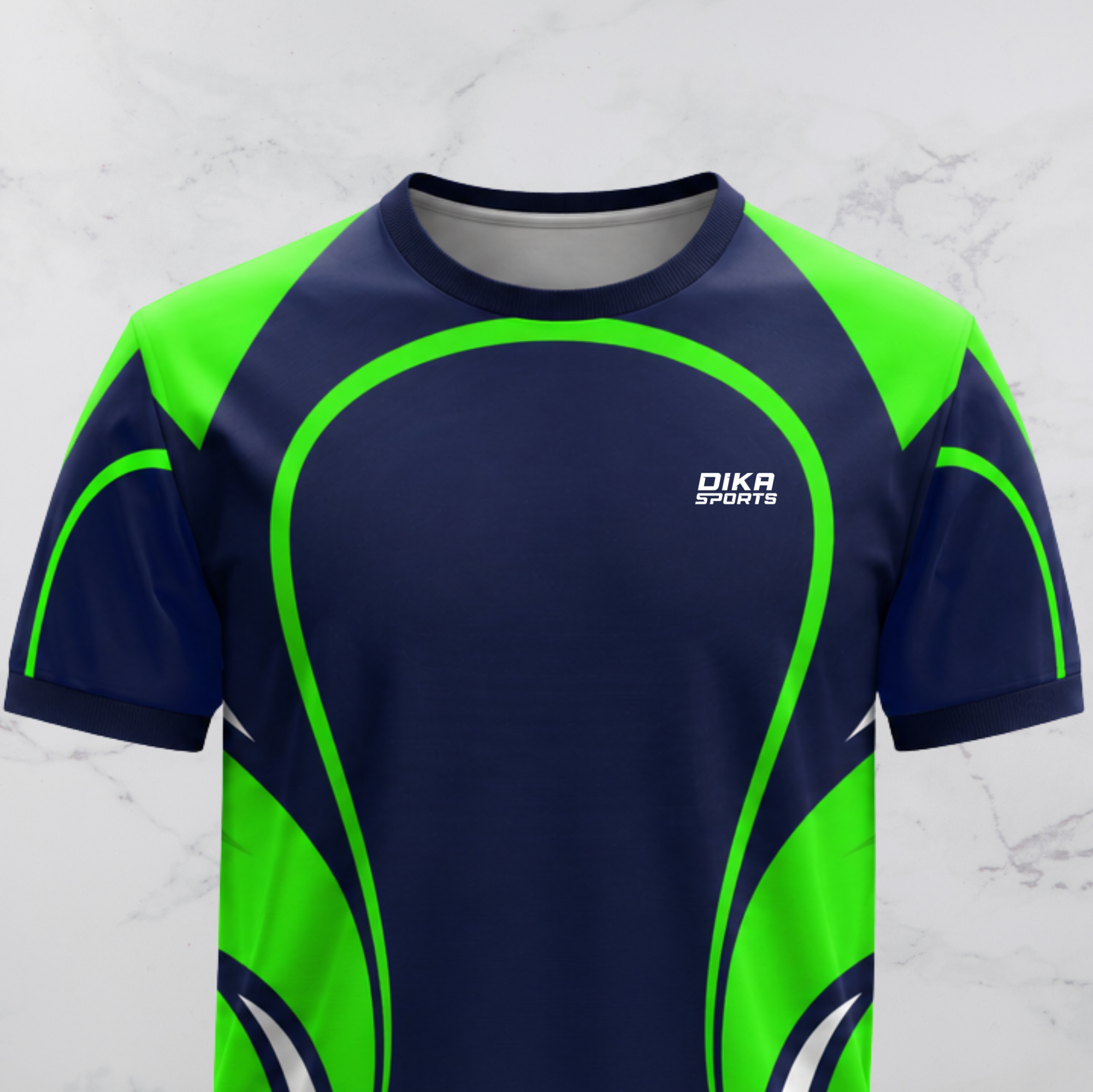 DIKA SPORTS Cricket Jersey for Men, Women & Kids | Personalized Round Neck Cricket T-Shirt with Logo & Name