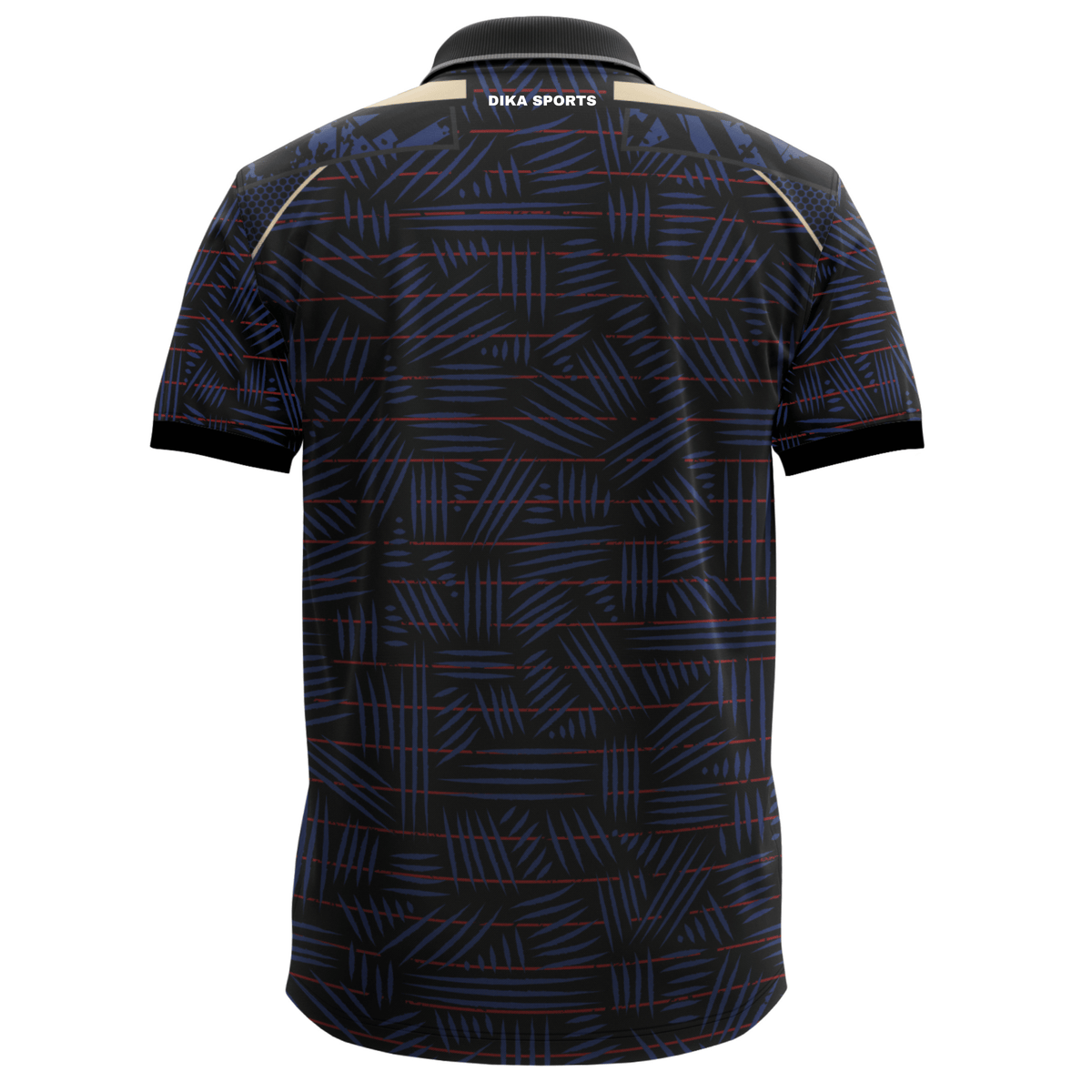 Men's Half Sleeve Cricket Collar Jersey – Ready Made Breathable Sports T-Shirt
