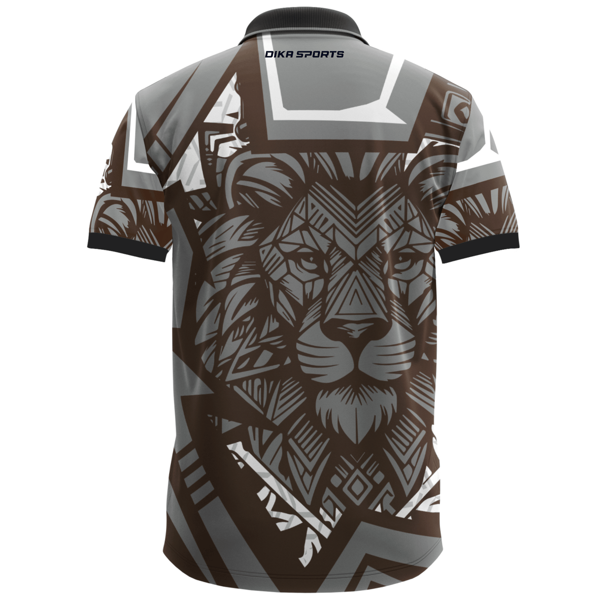 DIKA SPORTS Breathable Collar Neck Cricket Sports T-Shirt – Non Custom Jersey for Active Players and Athletes