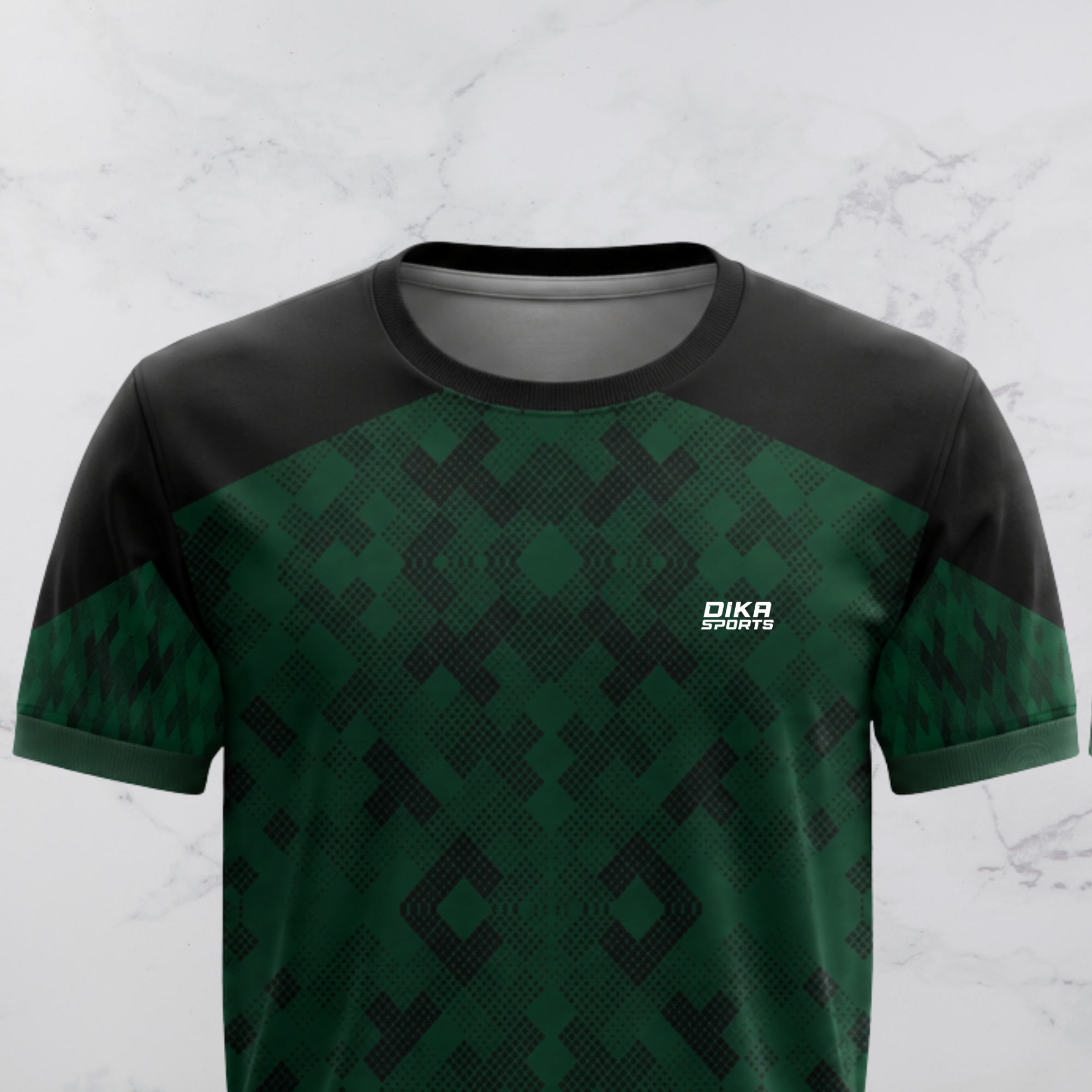DIKA SPORTS Customized Cricket Jersey Online | Round Neck Cricket T-Shirt with Custom Name, Logo & Number