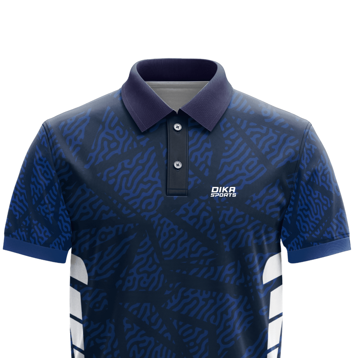 Dika Sports Cricket Jersey for Kids | Collar Neck Custom Cricket T-Shirt | Indian Cricket Jersey Style | Breathable Sports Wear