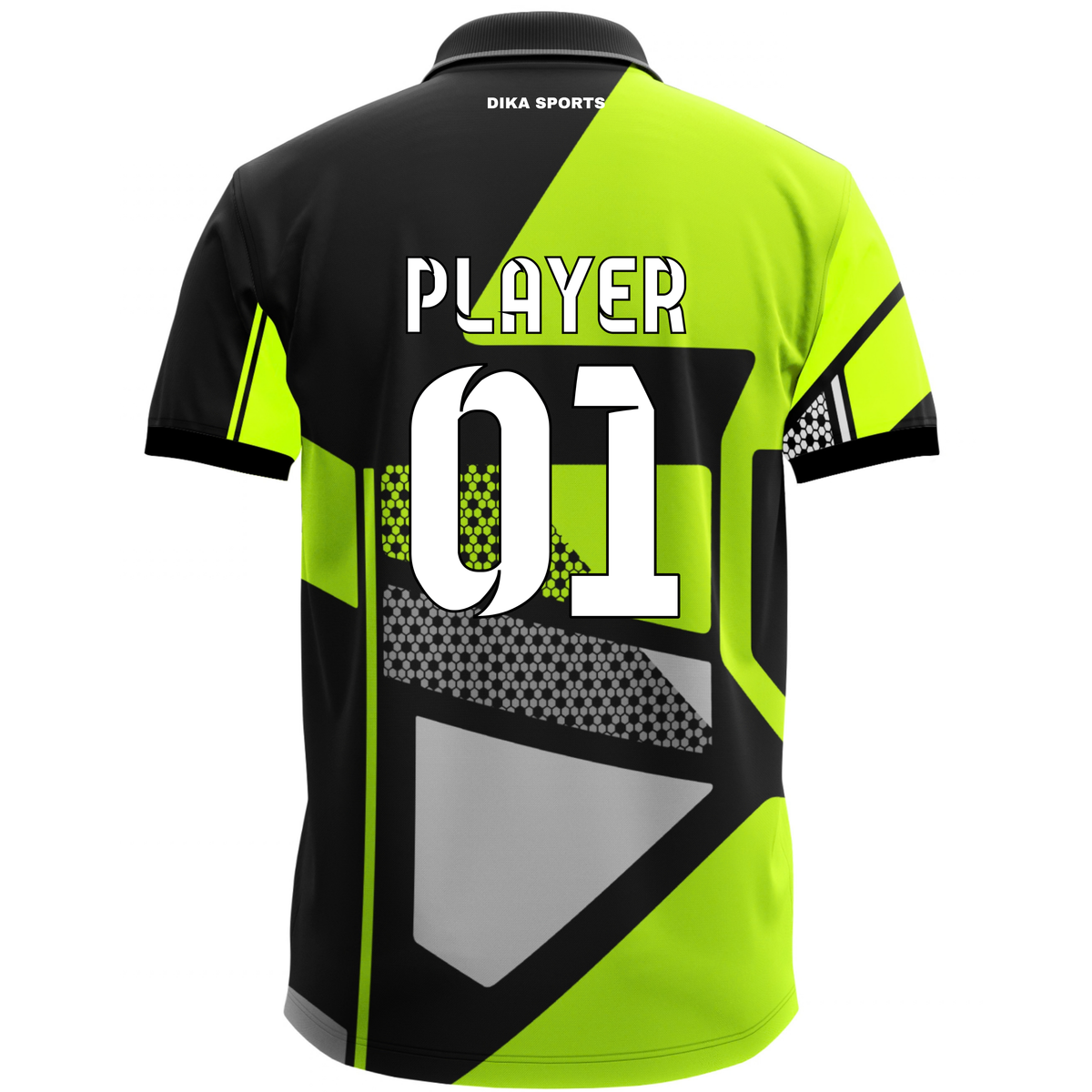 Dika Sports Custom Jersey for Men | Cricket Jersey with Collar | Custom Cricket T-Shirt | Breathable & Stretchable Sportswear