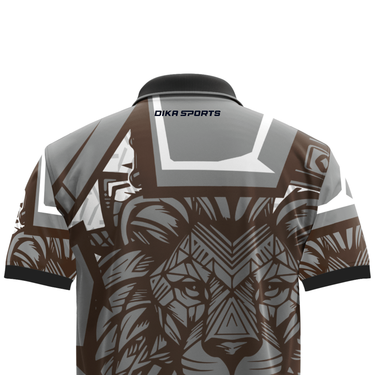 DIKA SPORTS Breathable Collar Neck Cricket Sports T-Shirt – Non Custom Jersey for Active Players and Athletes