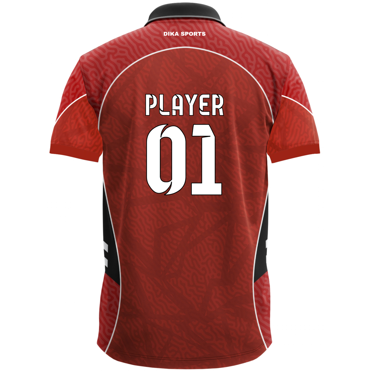 Dika Sports Customized Jersey Online | Collar Neck Cricket Jersey with Name | Custom Name and Logo Jersey | Men's Cricket T-Shirt