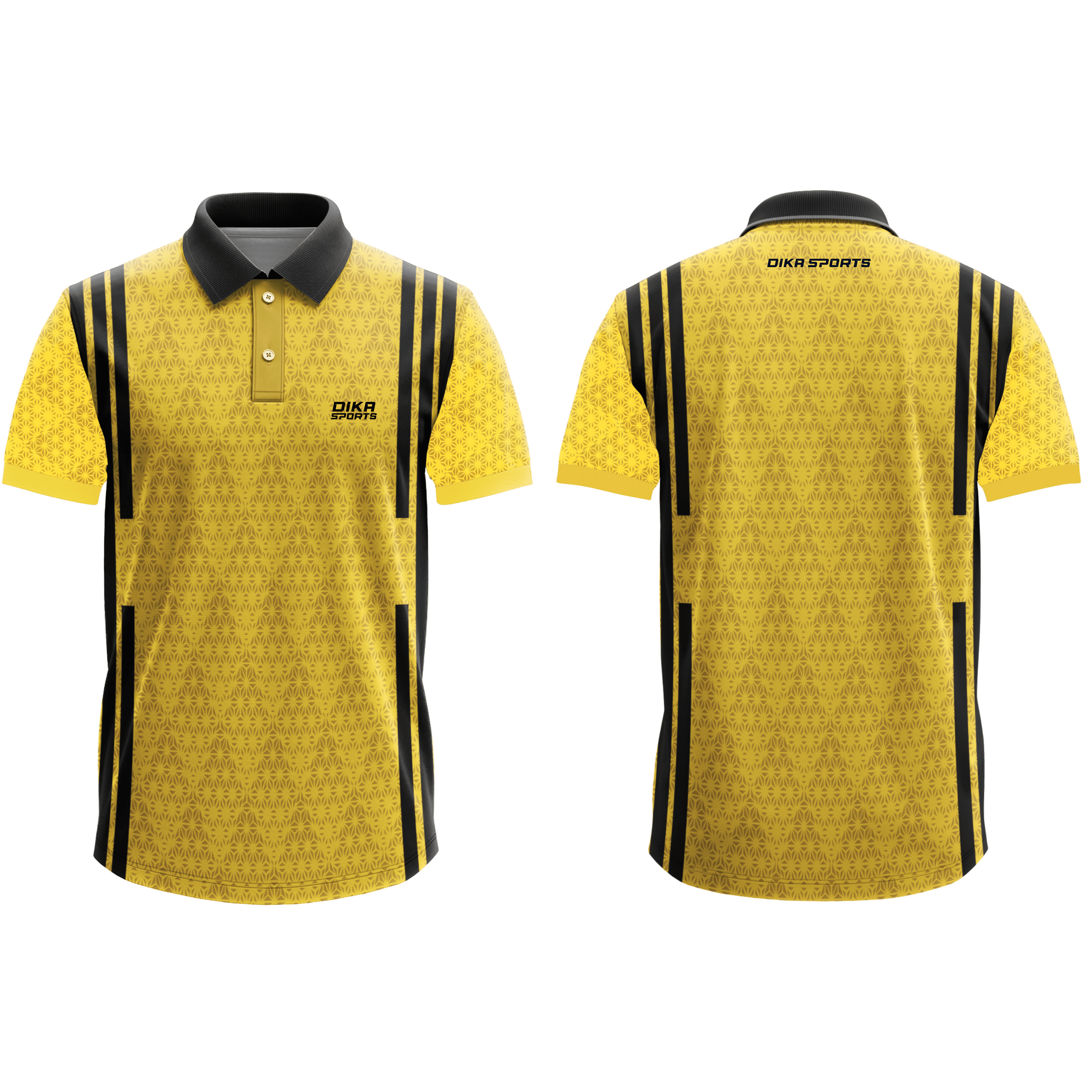 DIKA SPORTS Cricket Dress for Men Premium Polyester Cricket T-Shirt with Collar for Team Practice