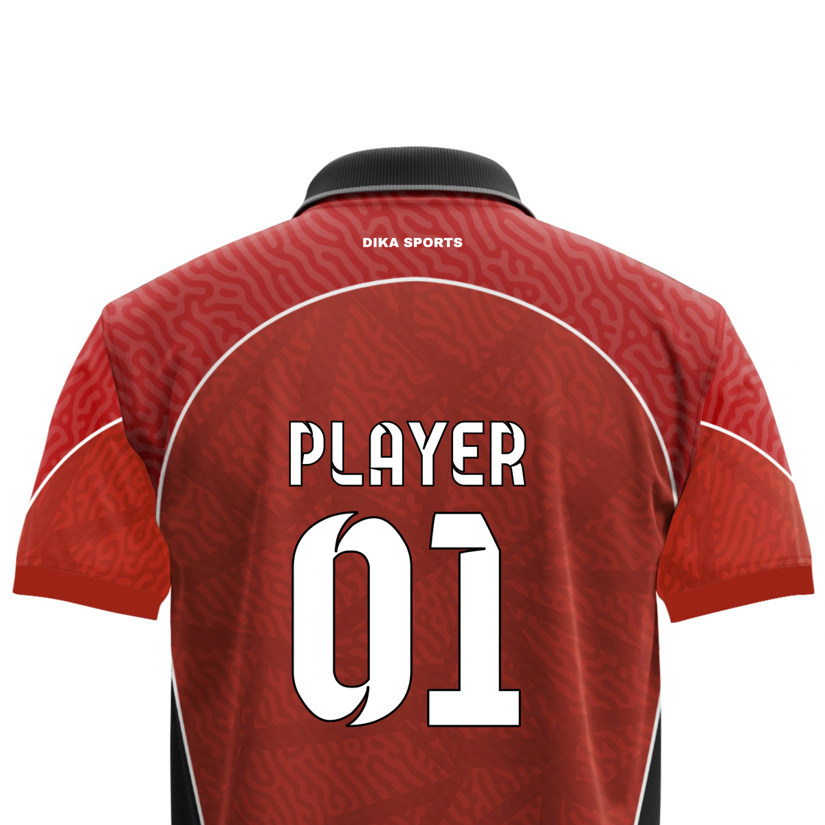 Dika Sports Customized Jersey Online | Collar Neck Cricket Jersey with Name | Custom Name and Logo Jersey | Men's Cricket T-Shirt