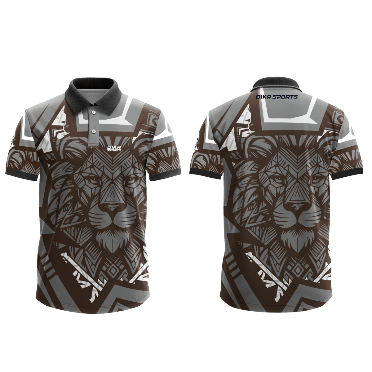 DIKA SPORTS Breathable Collar Neck Cricket Sports T-Shirt – Non Custom Jersey for Active Players and Athletes