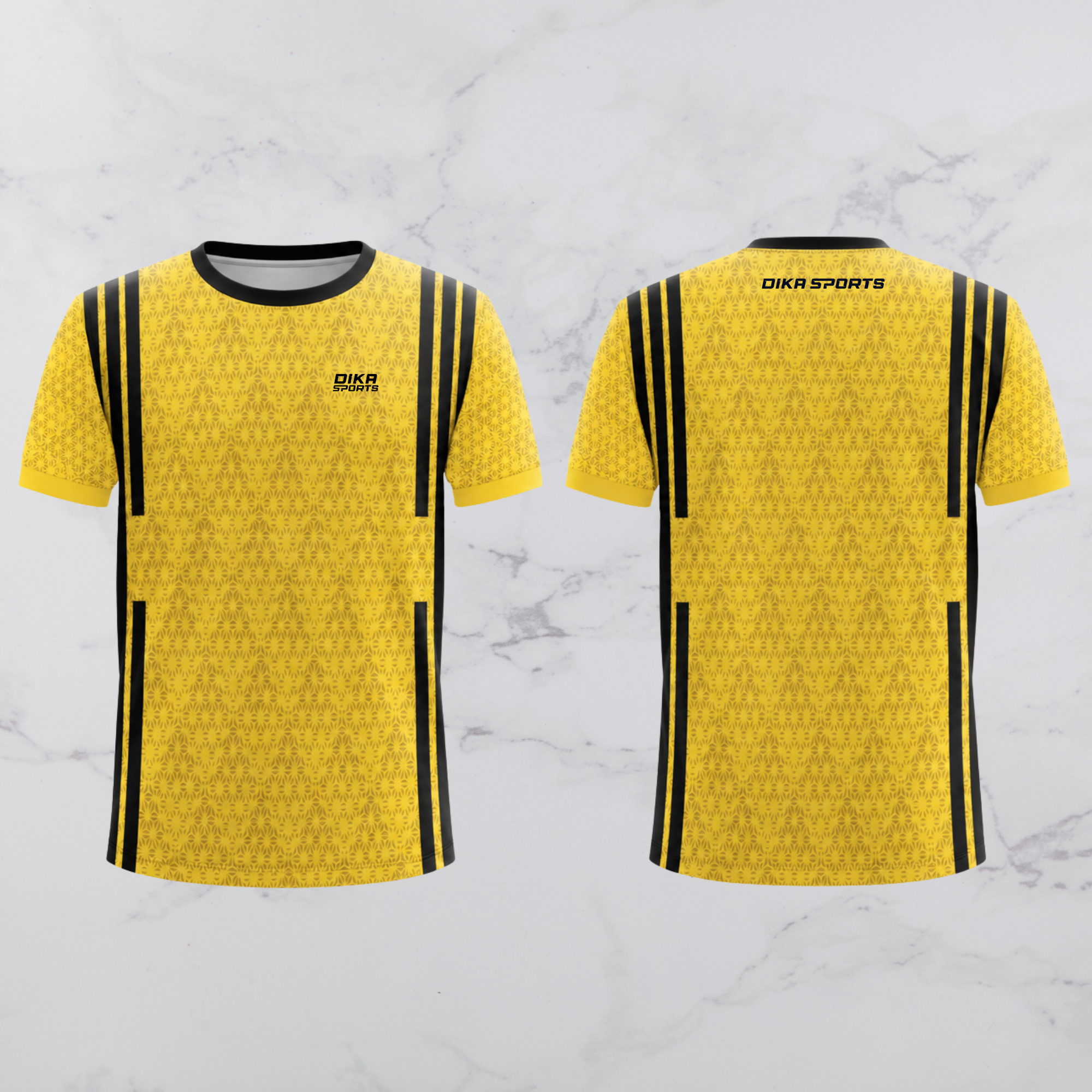 Dika Sports Breathable Cricket Jersey for Men Round Neck Sports T-Shirt with Quick Dry