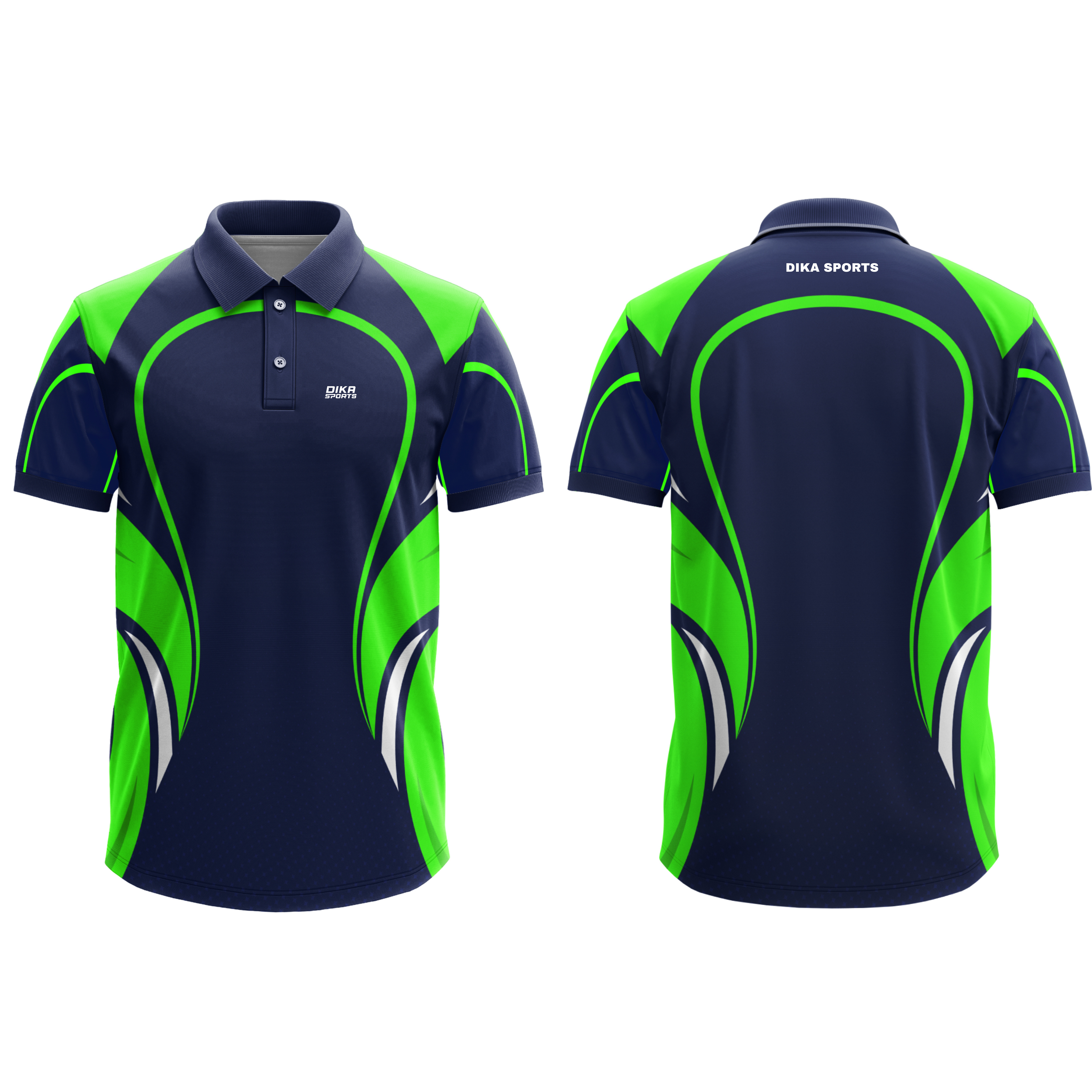 DIKA SPORTS Stylish Cricket T-Shirt, Breathable Stretchable Cricket Jersey with UV Protection and Quick Dry Technology