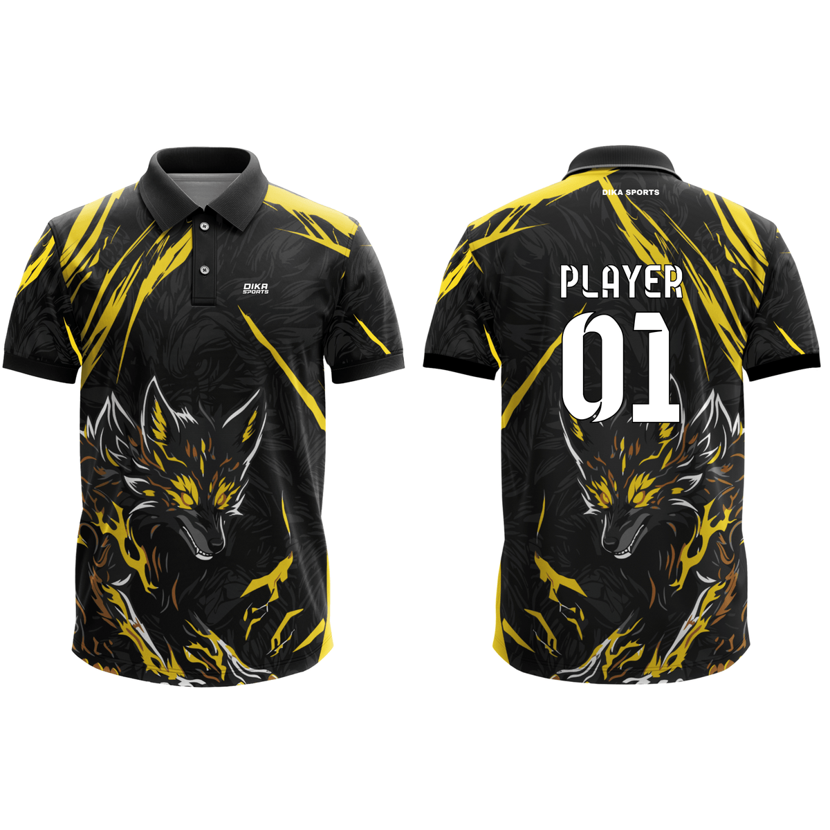 Custom Cricket Collar T-Shirt for Men with wild vibe Professional Team Uniform Graphics and Player Identification