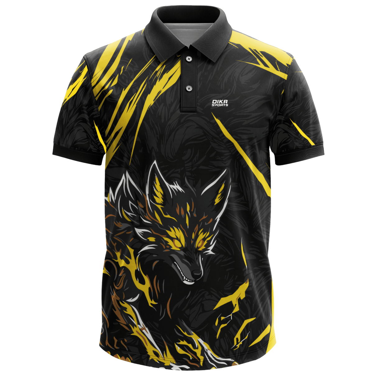 Cricket Polo Jersey for Men Without Name Brilliant Look – Sports Training Wear by Dika Sports
