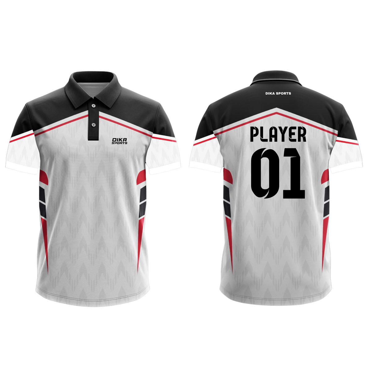 Dika Sports Cricket Jersey Replica Style | Custom Printed Cricket Jersey | Cricket T-Shirt Online | Lightweight Cricket T-Shirt