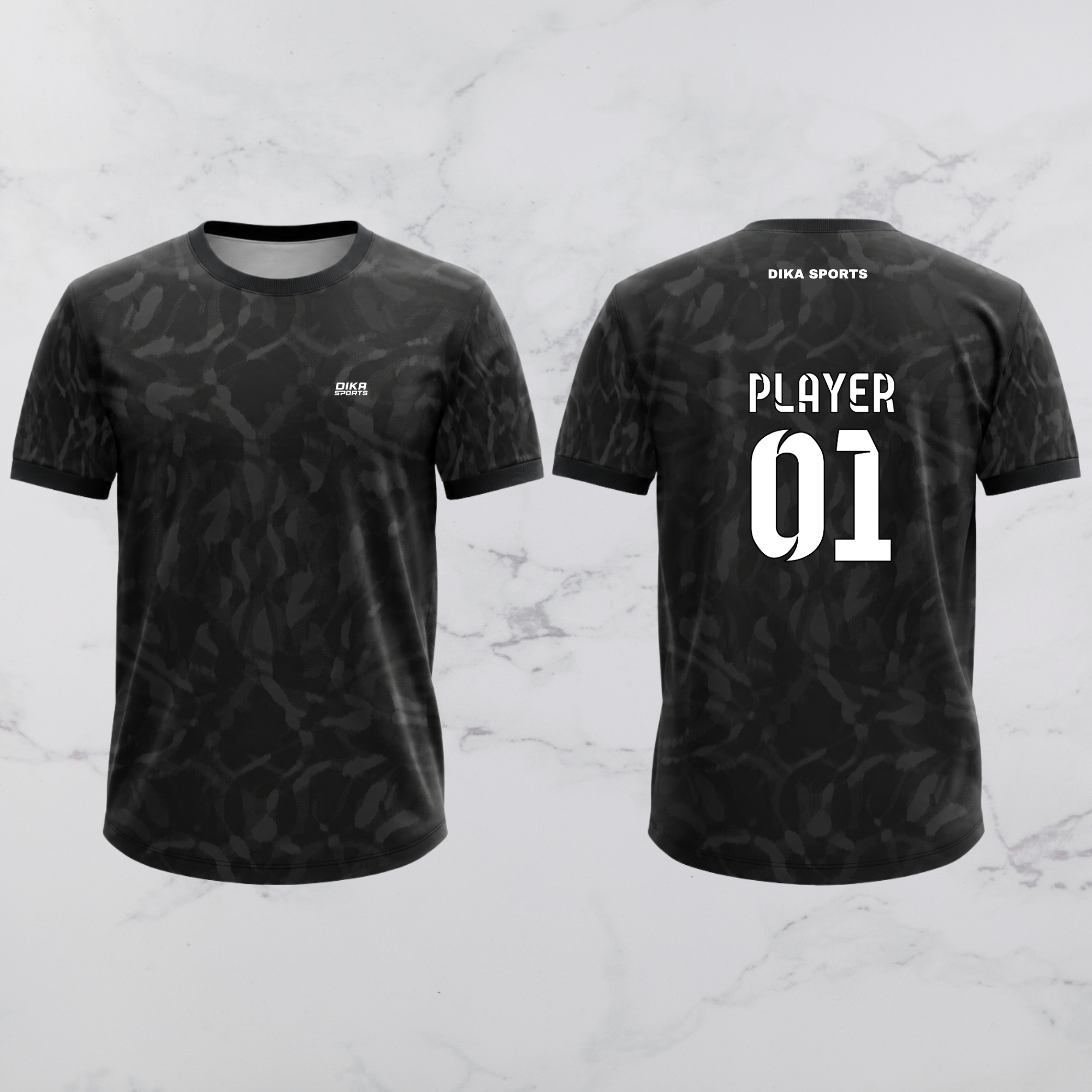 Dika Sports Customizable Cricket Jersey Online | Men's Round Neck Sports T-Shirt with Team Colors