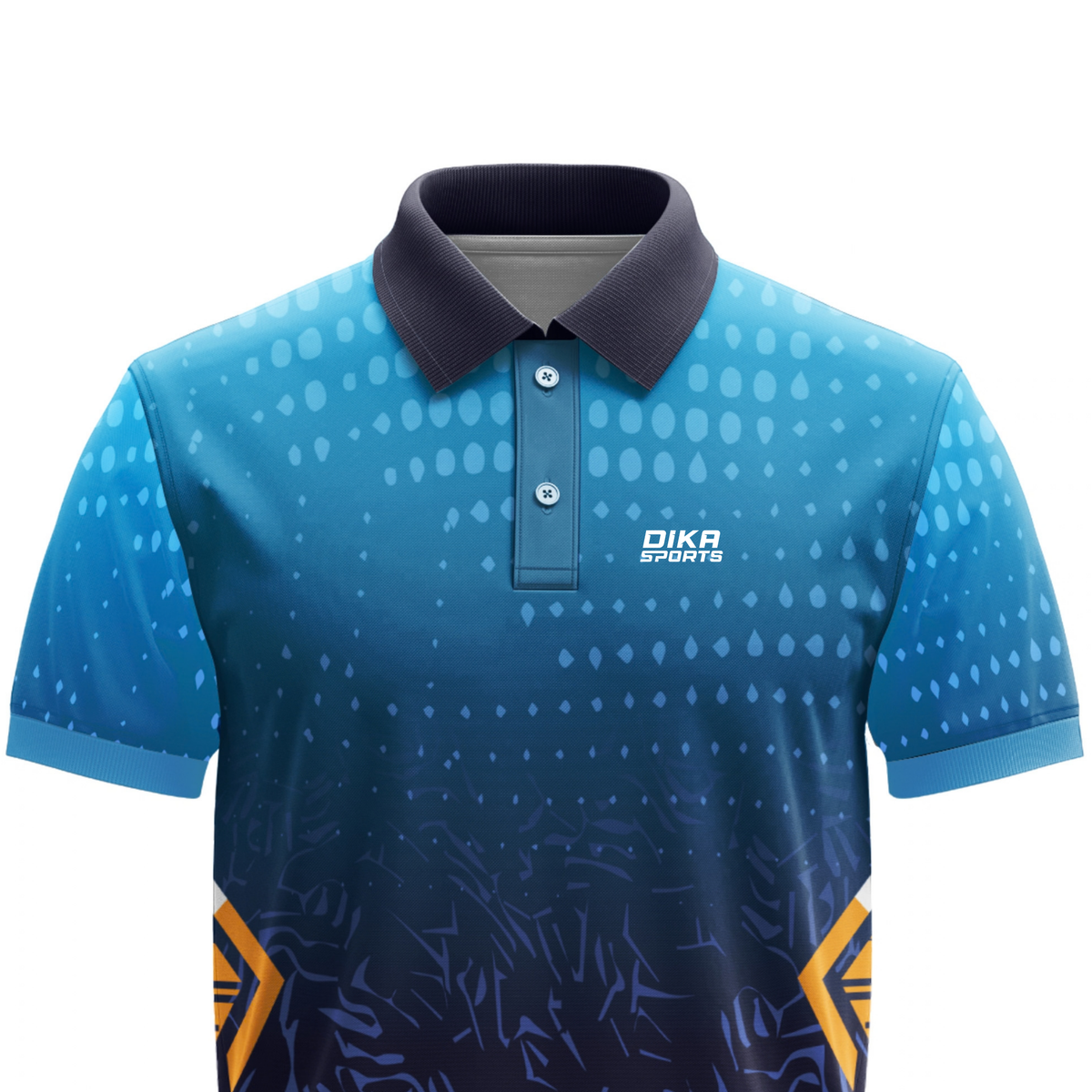 Dika Sports Cricket T-Shirt with Collar | Men's T-Shirt Branded Sports Wear | Quick Dry Cricket Jersey
