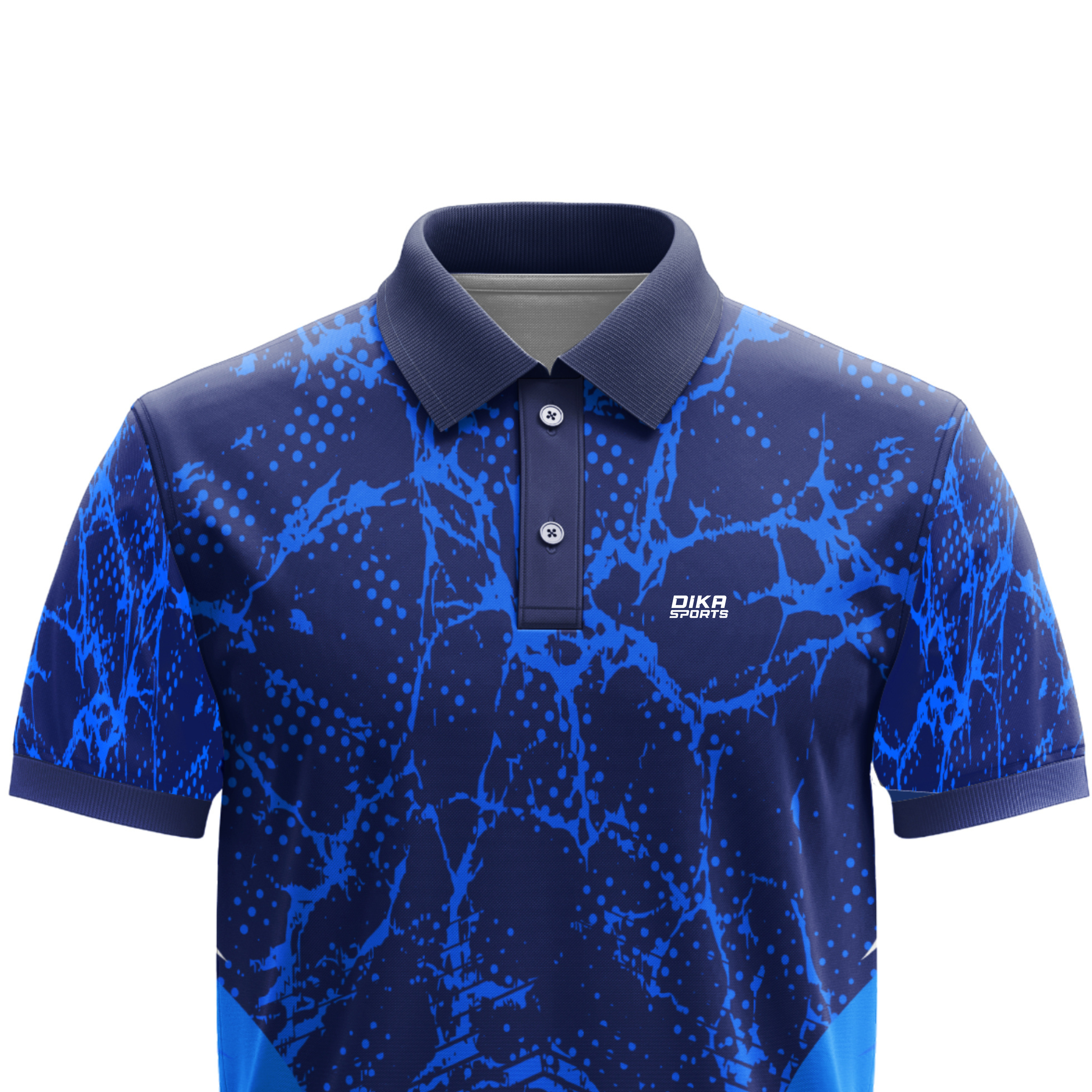 DIKA SPORTS Short Sleeve Cricket T-Shirt, Quick Dry Breathable Cricket Jersey for Practice, Training and Matches