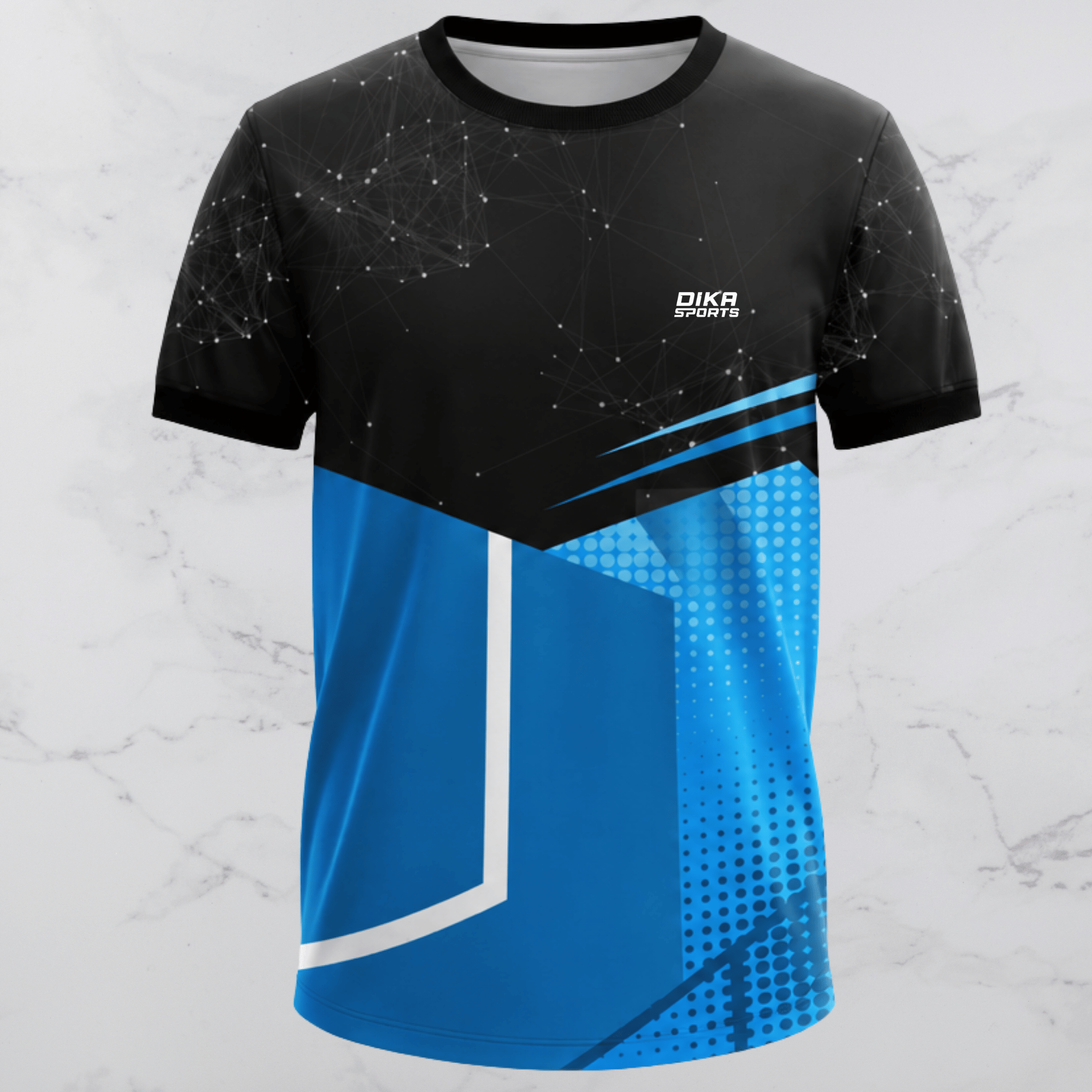 Dika Sports Custom Team Jersey | Round Neck Cricket Jersey with Personalized Name