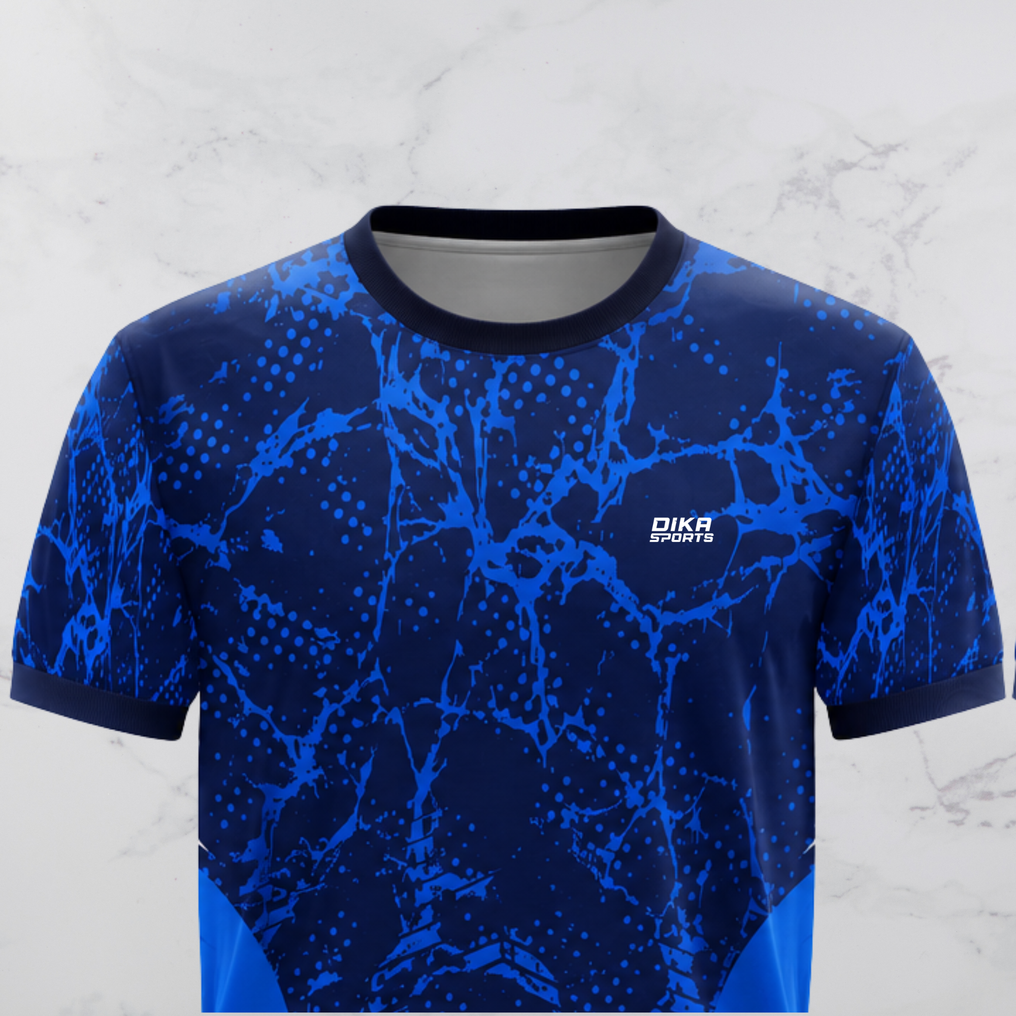 DIKA SPORTS Cricket Jersey for Men Round Neck Sports Shirts for Men | Team Cricket Jersey | Breathable Sports T-Shirt