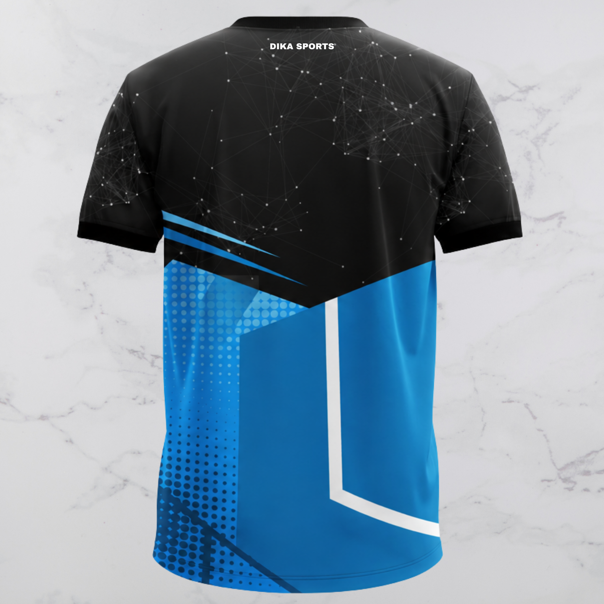 Dika Sports Men's Stylish Cricket T-Shirt Breathable Round Neck Team Cricket Jersey