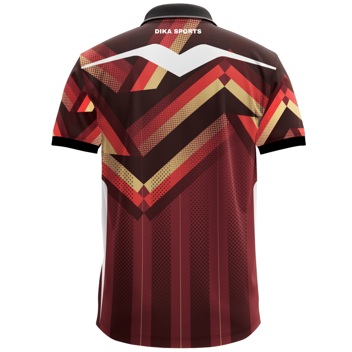 DIKA SPORTS Modern Cricket Jersey with Collar for Men – Regular Fit Style Sports T-Shirt for Training and match days