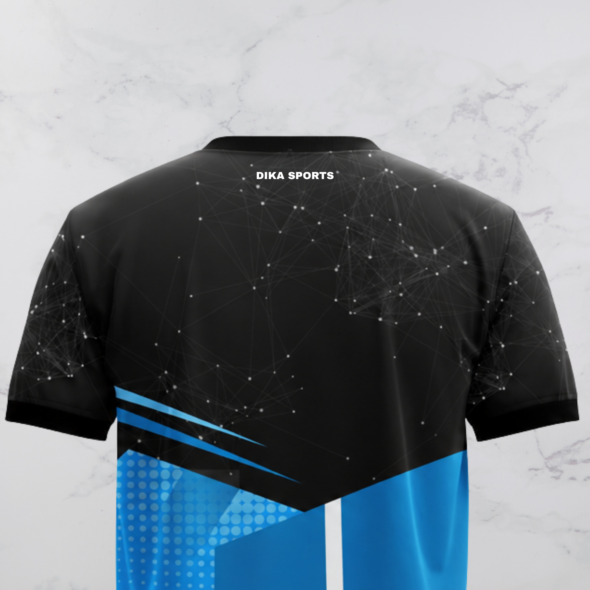 Dika Sports Men's Stylish Cricket T-Shirt Breathable Round Neck Team Cricket Jersey