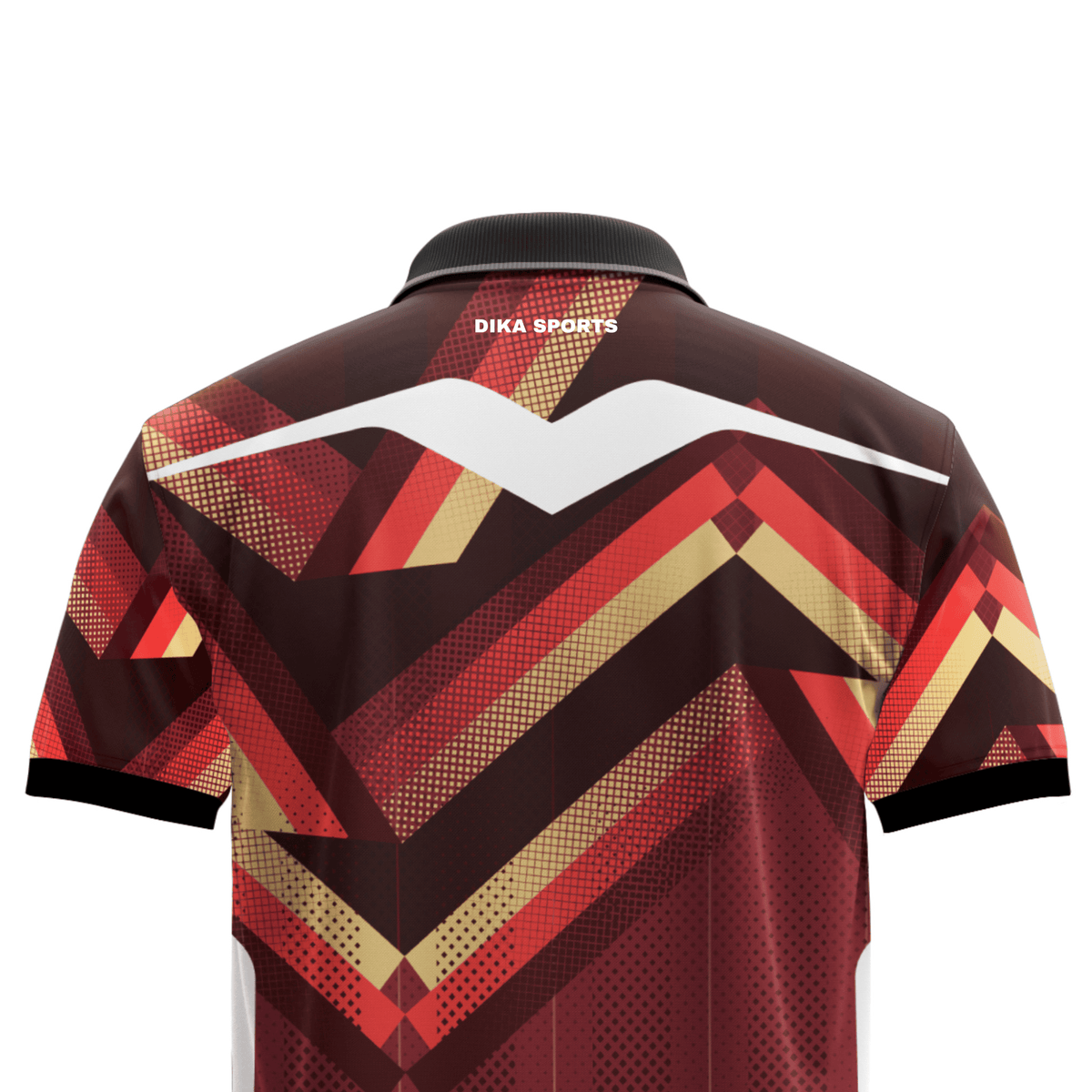DIKA SPORTS Modern Cricket Jersey with Collar for Men – Regular Fit Style Sports T-Shirt for Training and match days