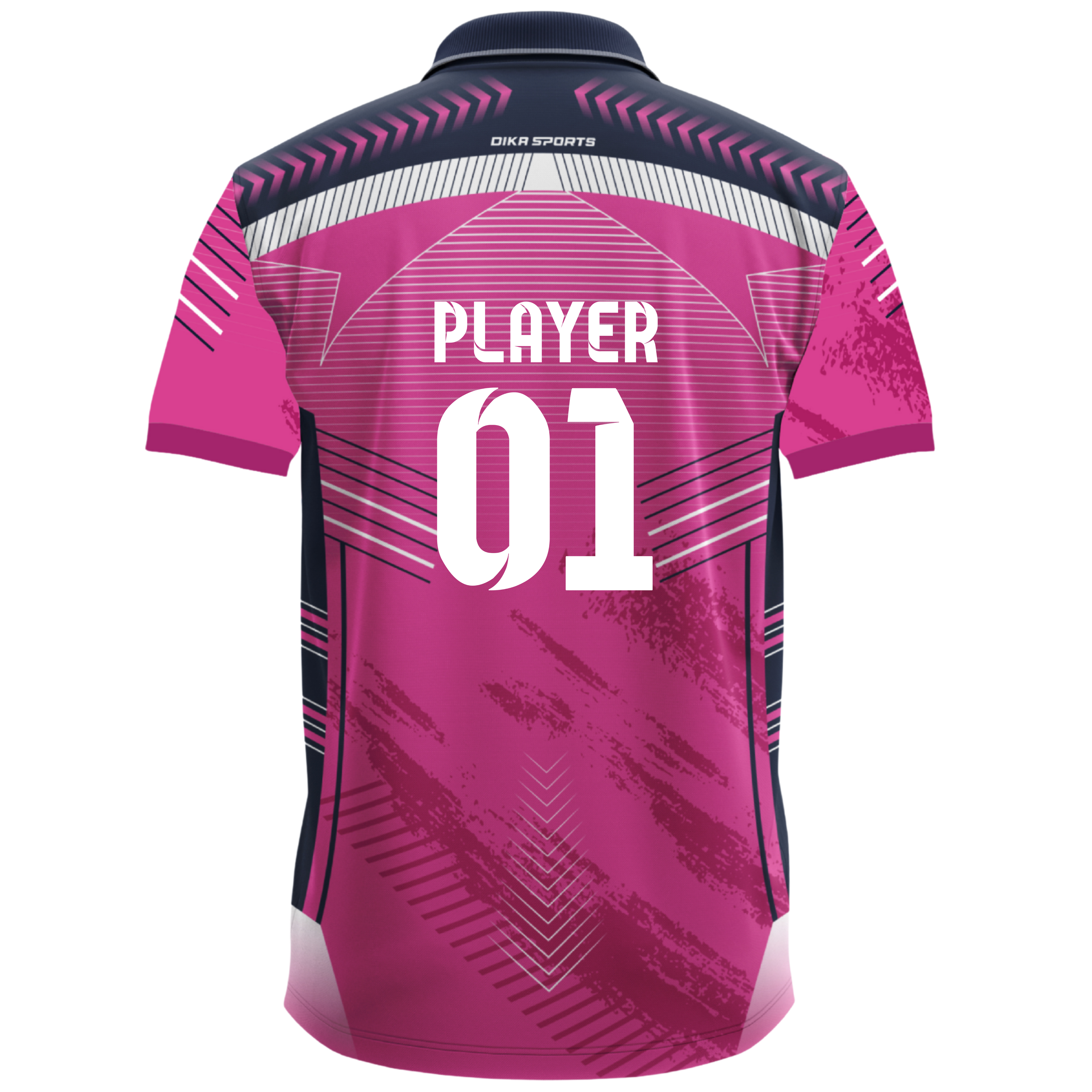 Dika Sports Custom sports jersey Women's cricket t-shirt digital printed cricket jersey collar t shirts for men running trackpant - Pack of 2