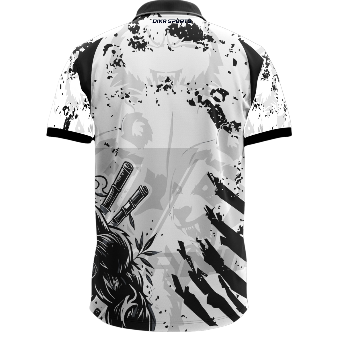 DIKA SPORTS Cricket T-Shirt for Men | Breathable Quick Dry Cricket Jersey with Collar | Team Colors Sports T-Shirt