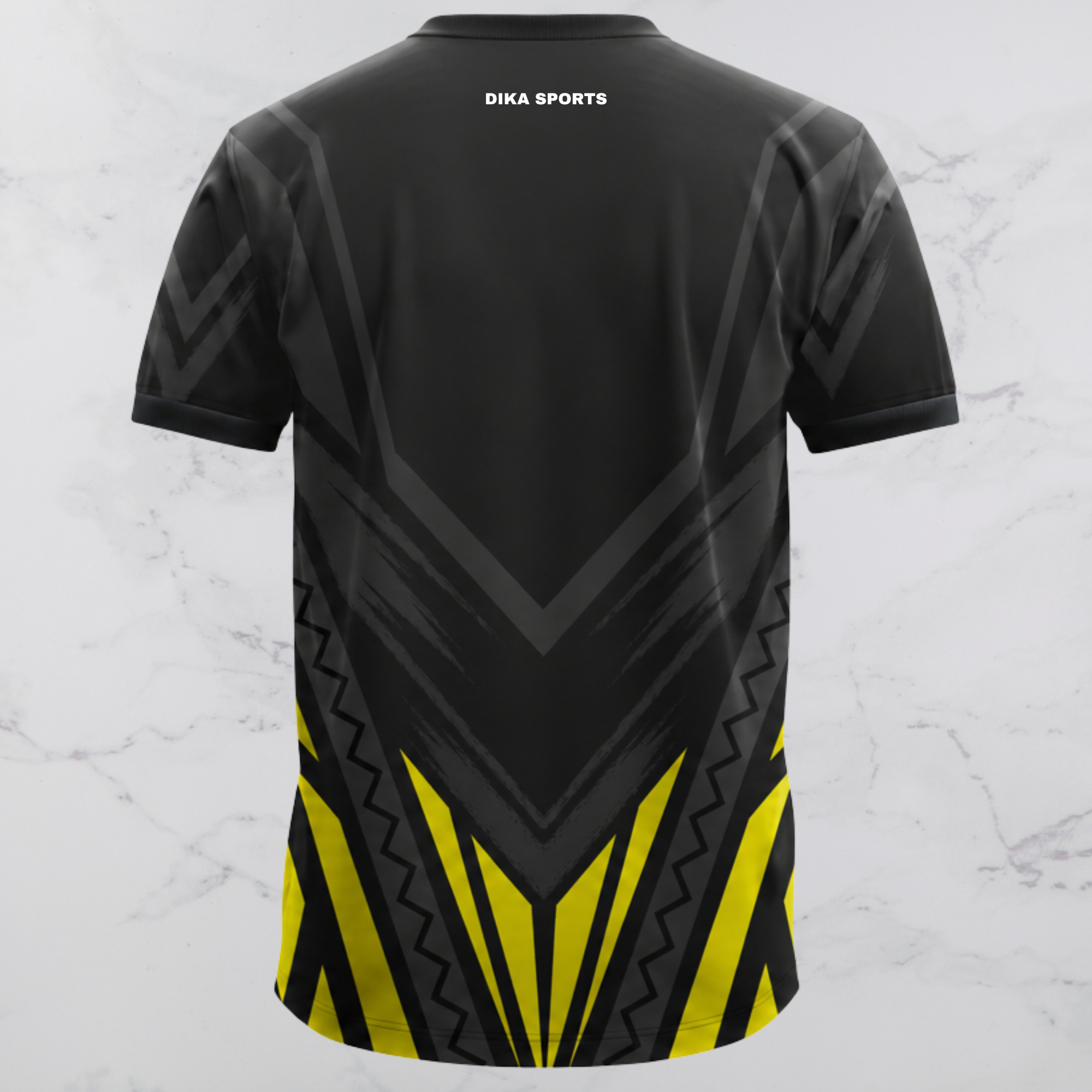 DIKA SPORTS Cricket Jersey for Men Breathable Round Neck Cricket T-Shirt Quick Dry Team Sports Wear
