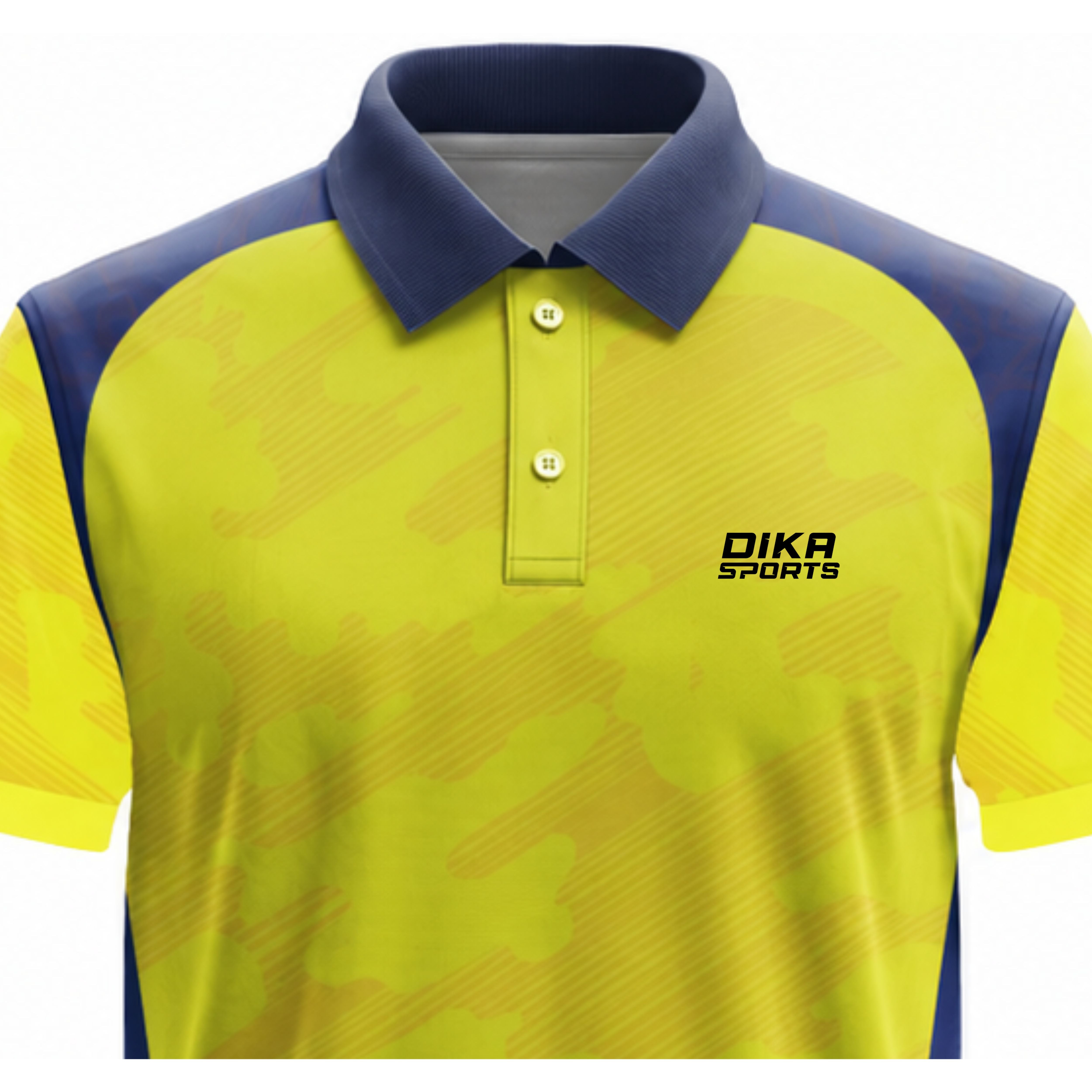 DIKA SPORTS T Shirt for Men Collar Neck  Sport T-Shirt  Sports Wear for Men Cricket Jersey Style