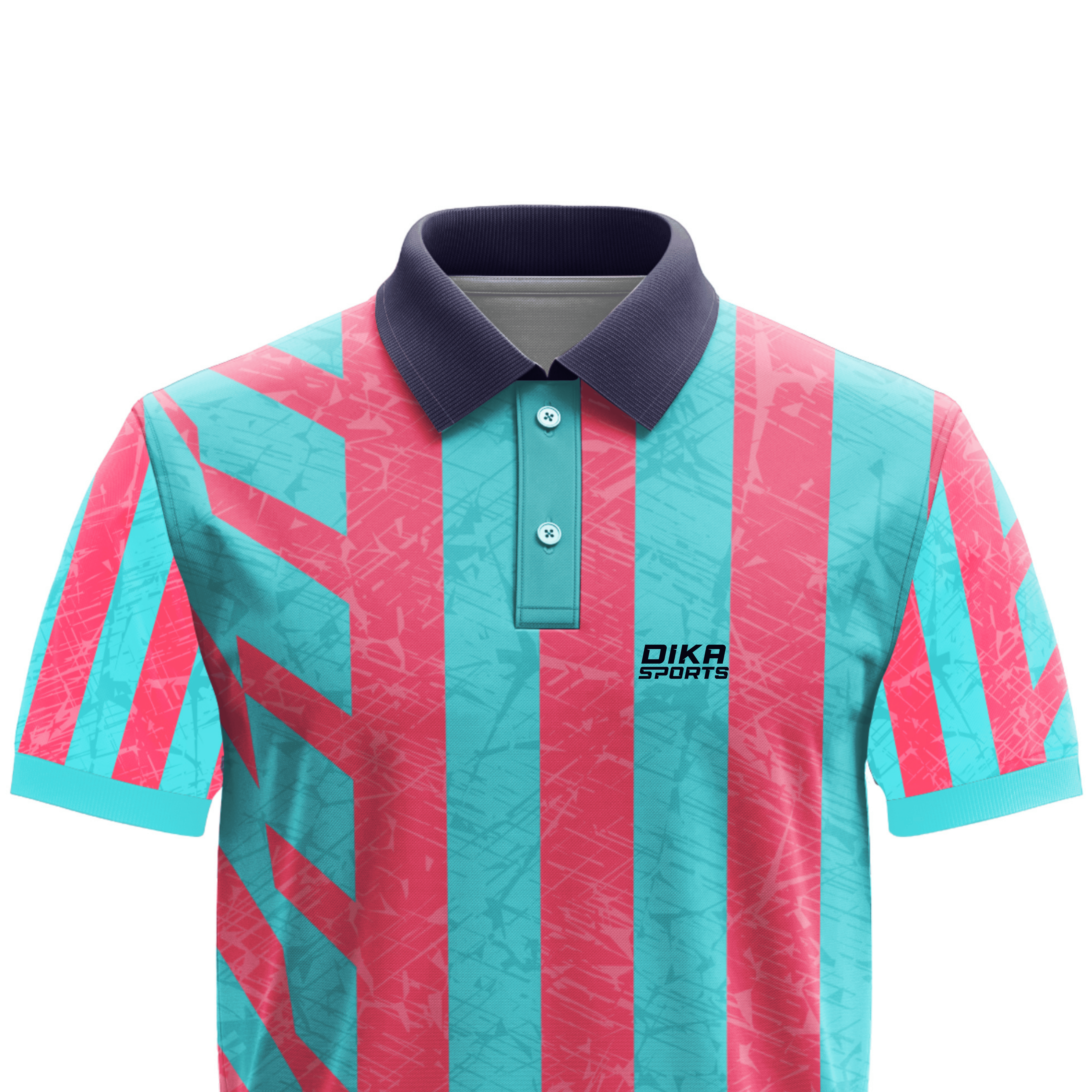 Dika Sports Custom Cricket Jersey with Name | Breathable Collar Neck Team Cricket Jersey for Men
