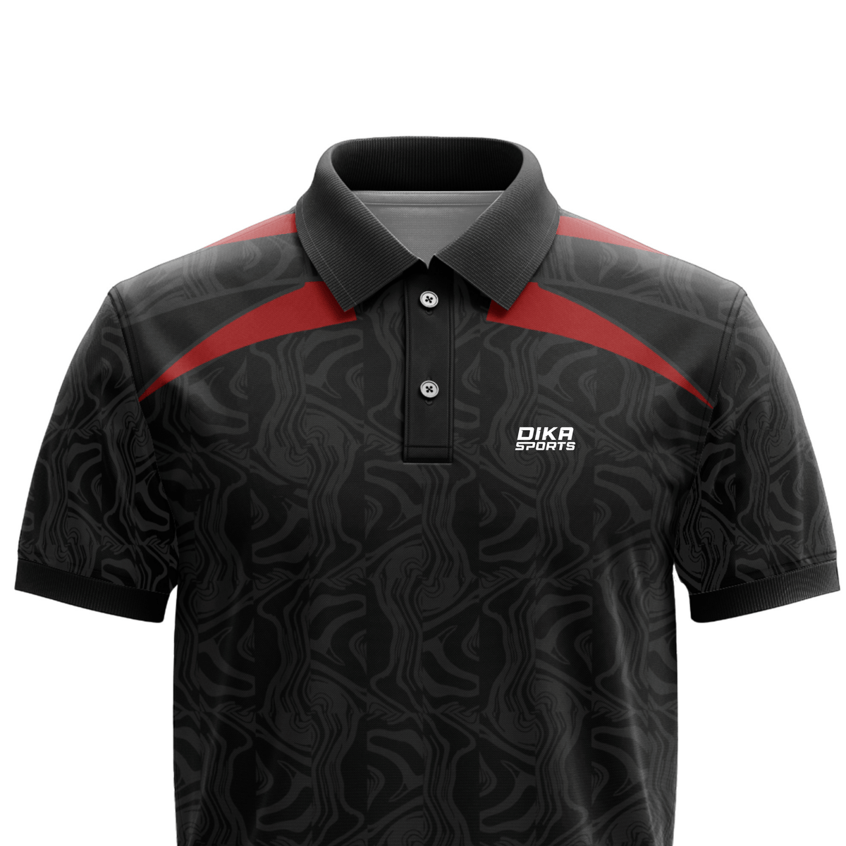 DIKA SPORTS Custom Cricket Jersey for Men – Collar Neck Polo Team Uniform