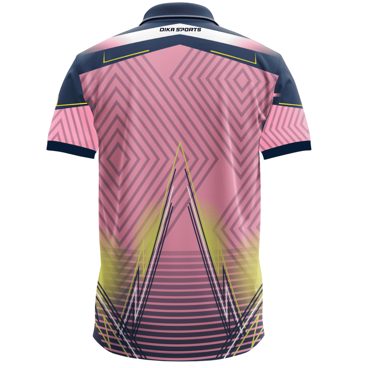 DIKA SPORTS Men's Cricket Collar Neck Jersey Without Name and Number – Quick Dry Sports T-Shirt