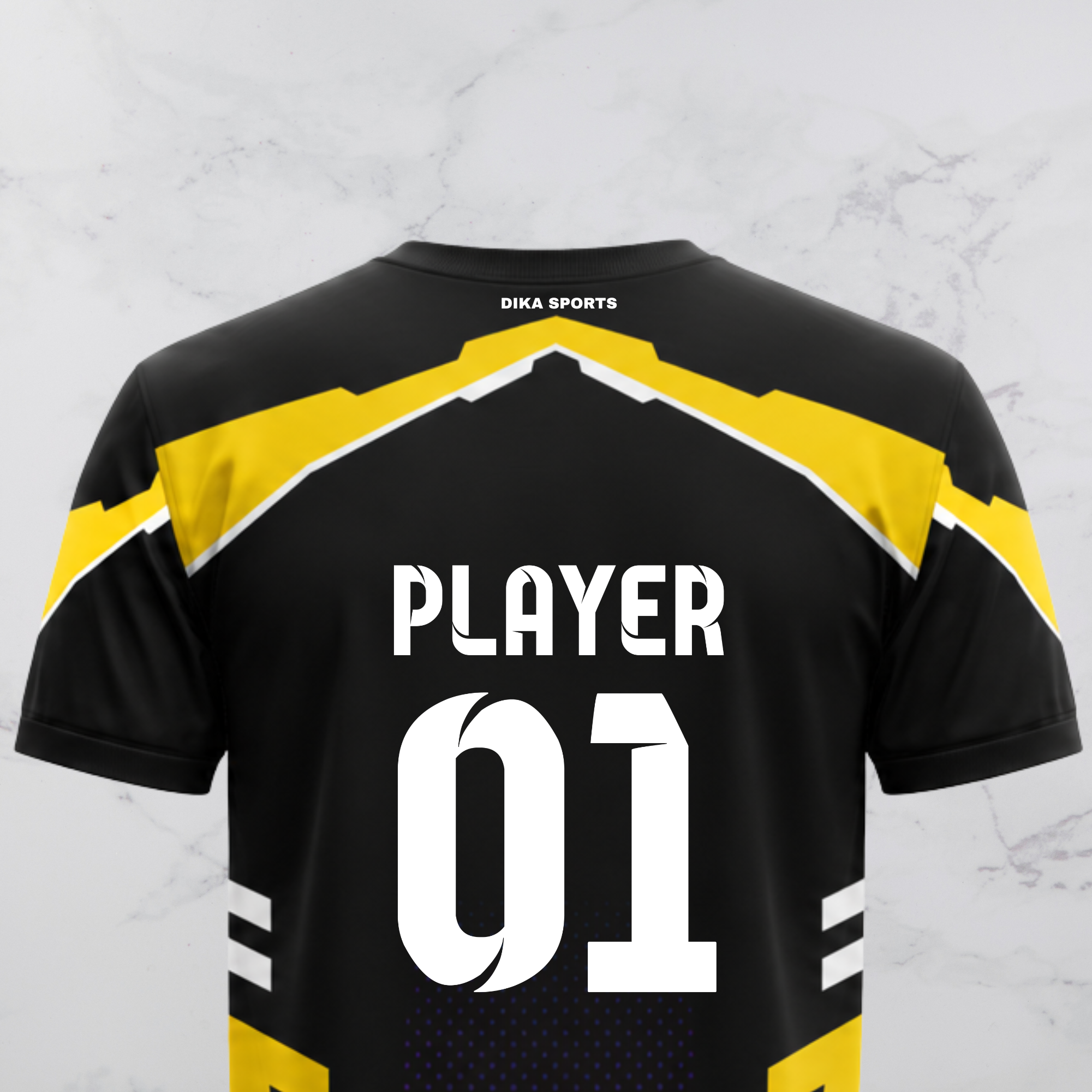 DIKA SPORTS Custom Cricket T-Shirt for Men & Kids | Personalized Round Neck Cricket Jersey | Breathable Moisture Wicking Fabric