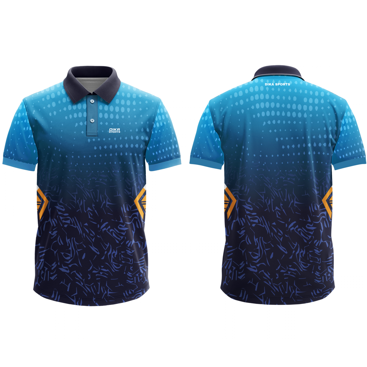 Dika Sports Cricket T-Shirt with Collar | Men's T-Shirt Branded Sports Wear | Quick Dry Cricket Jersey