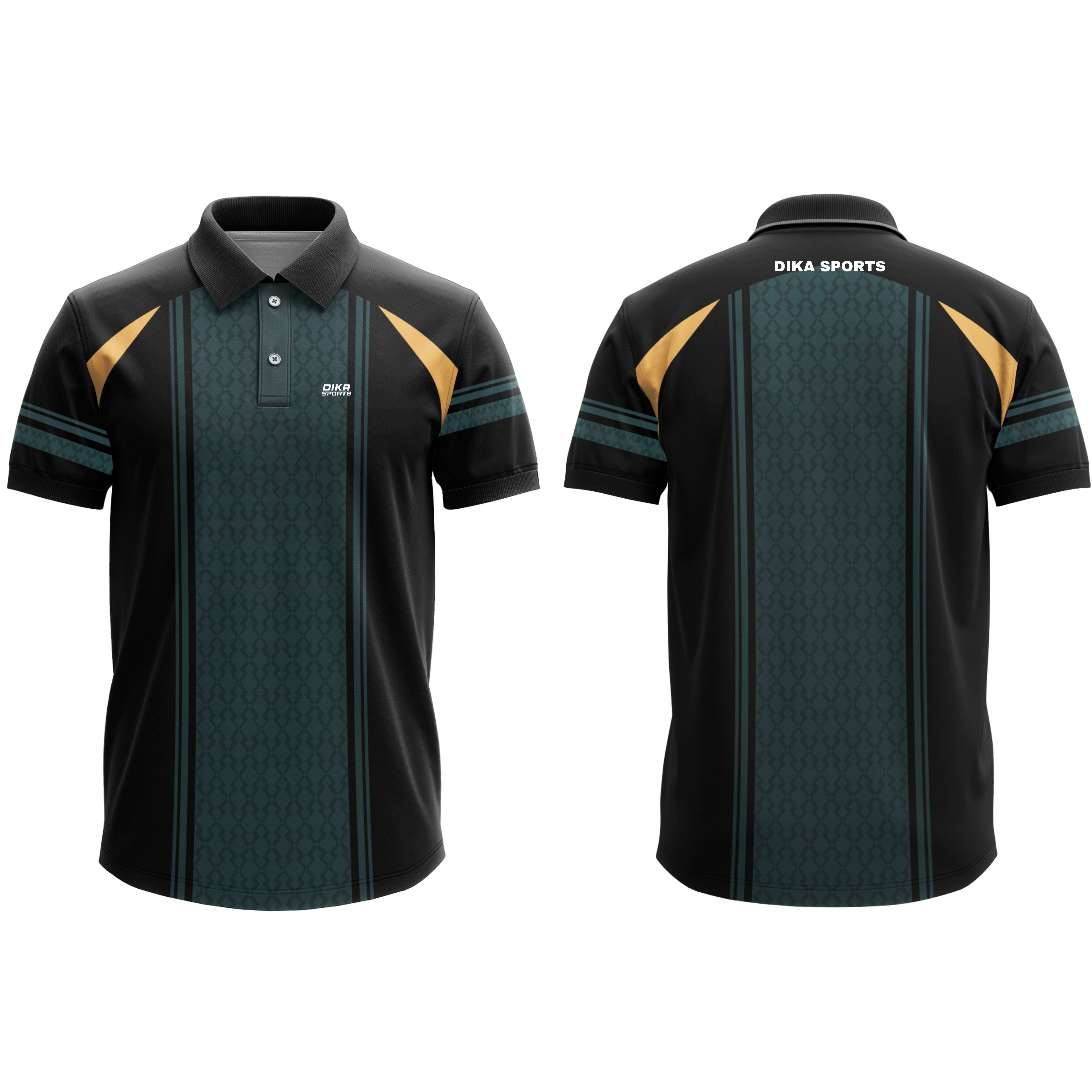 Dika Sports Polo Neck Sports T-Shirt | Athletic Jersey for Cricket Lovers