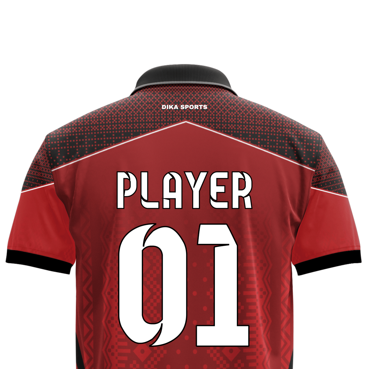 DIKA SPORTS Cricket Jersey for Active Players – Custom Polo Neck Training Uniform with Solid Print