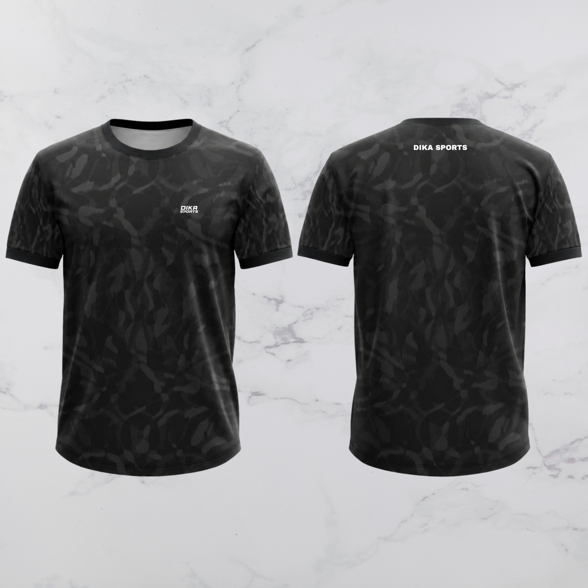 DIKA SPORTS Professional Cricket Jersey Round Neck Moisture Wicking Breathable Sports T-Shirt for Adults